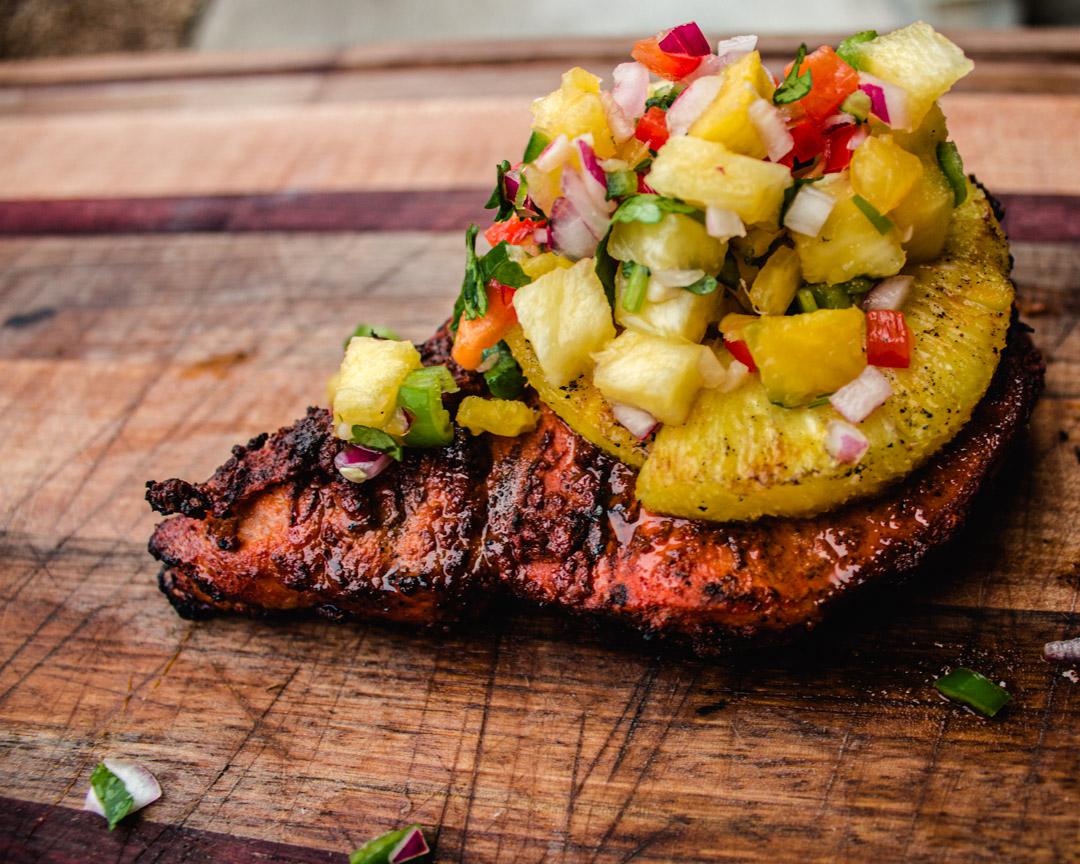 [Homemade] Al Pastor with Pineapple Salsa r/food