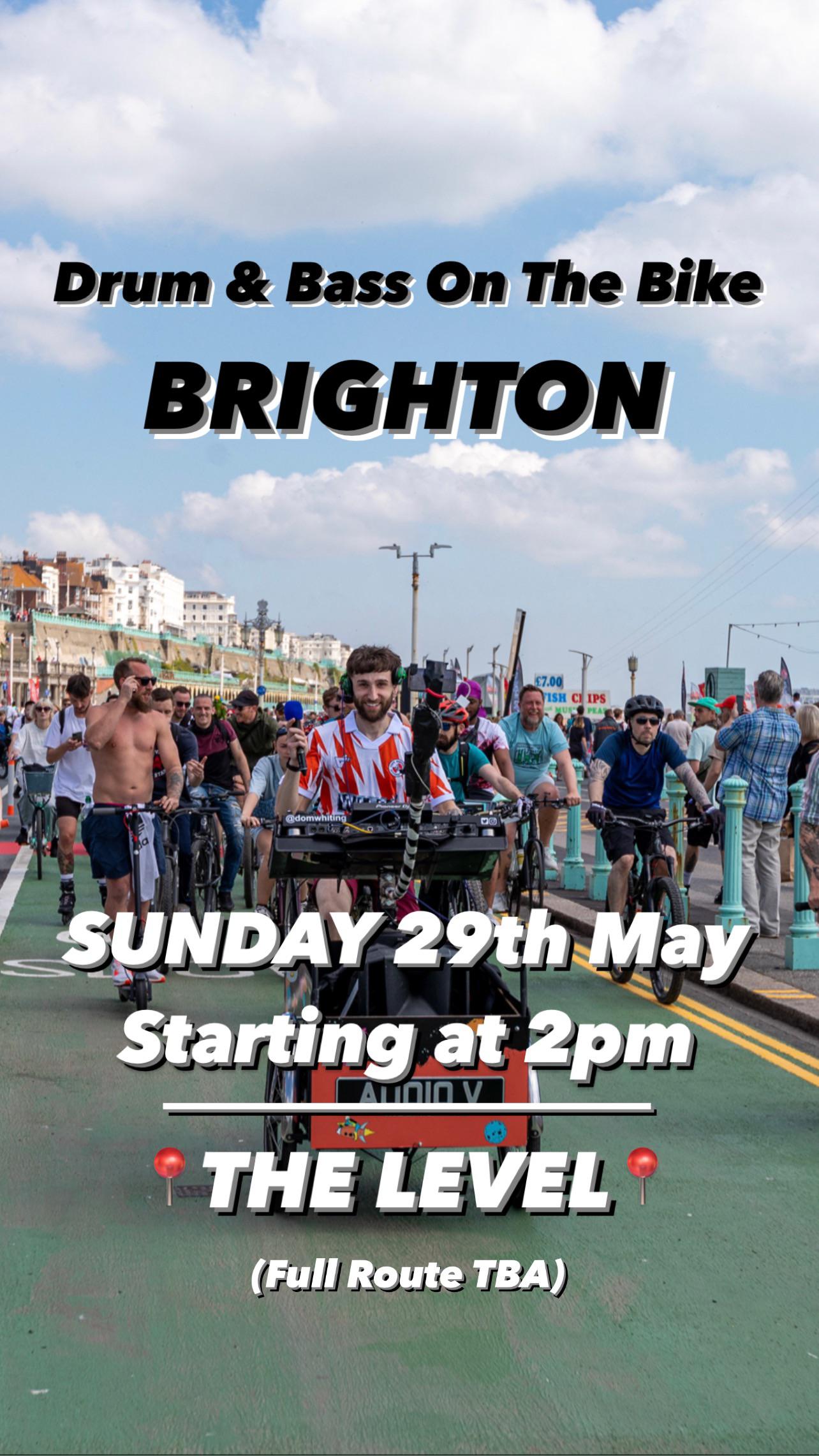 Drum & Bass On The Bike Returns to BRIGHTON This SUNDAY (29th) starting