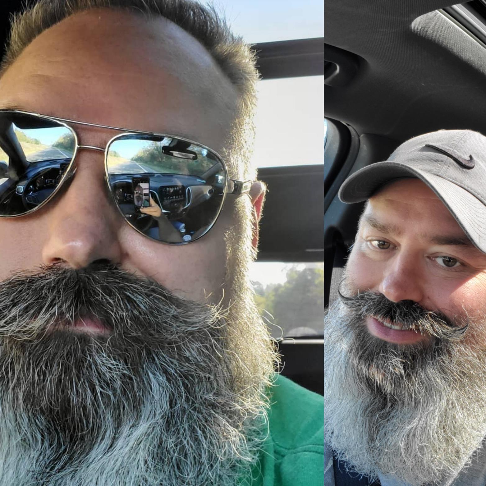 Untrimmed or trimmed stache for competition. Undecided do they count