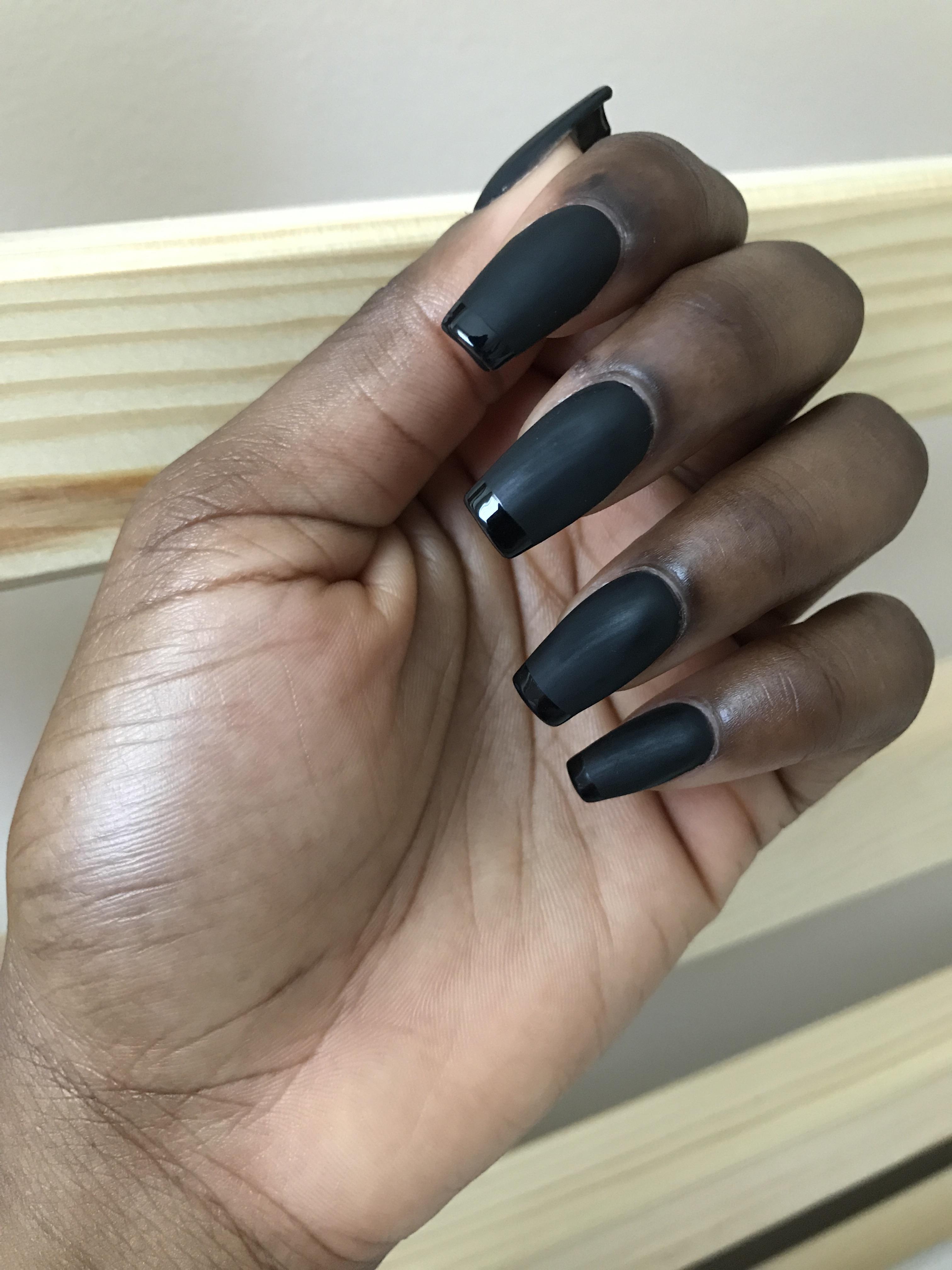 My nail tech said black wasn’t a summer colour, but I held my ground