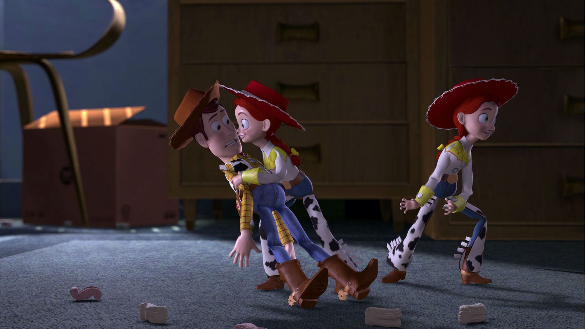 Toy Story Woody And Jessie Kissing