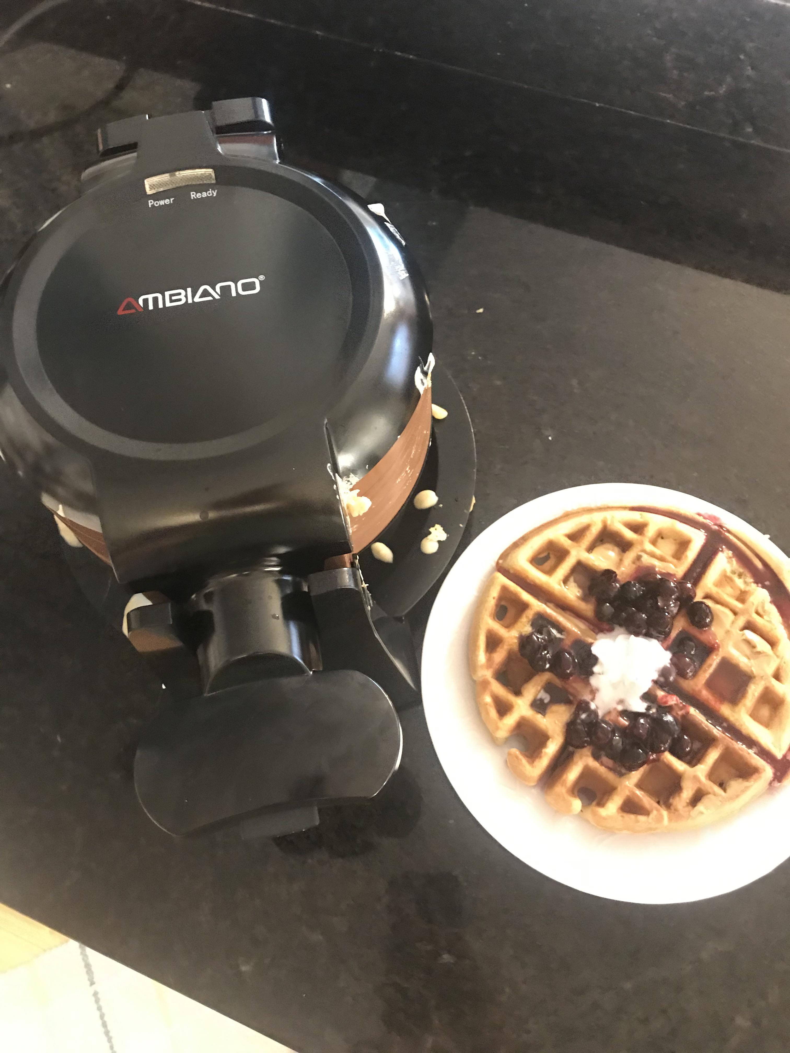 Pumped to score the waffle maker! The copper color goes w/ my kitchen