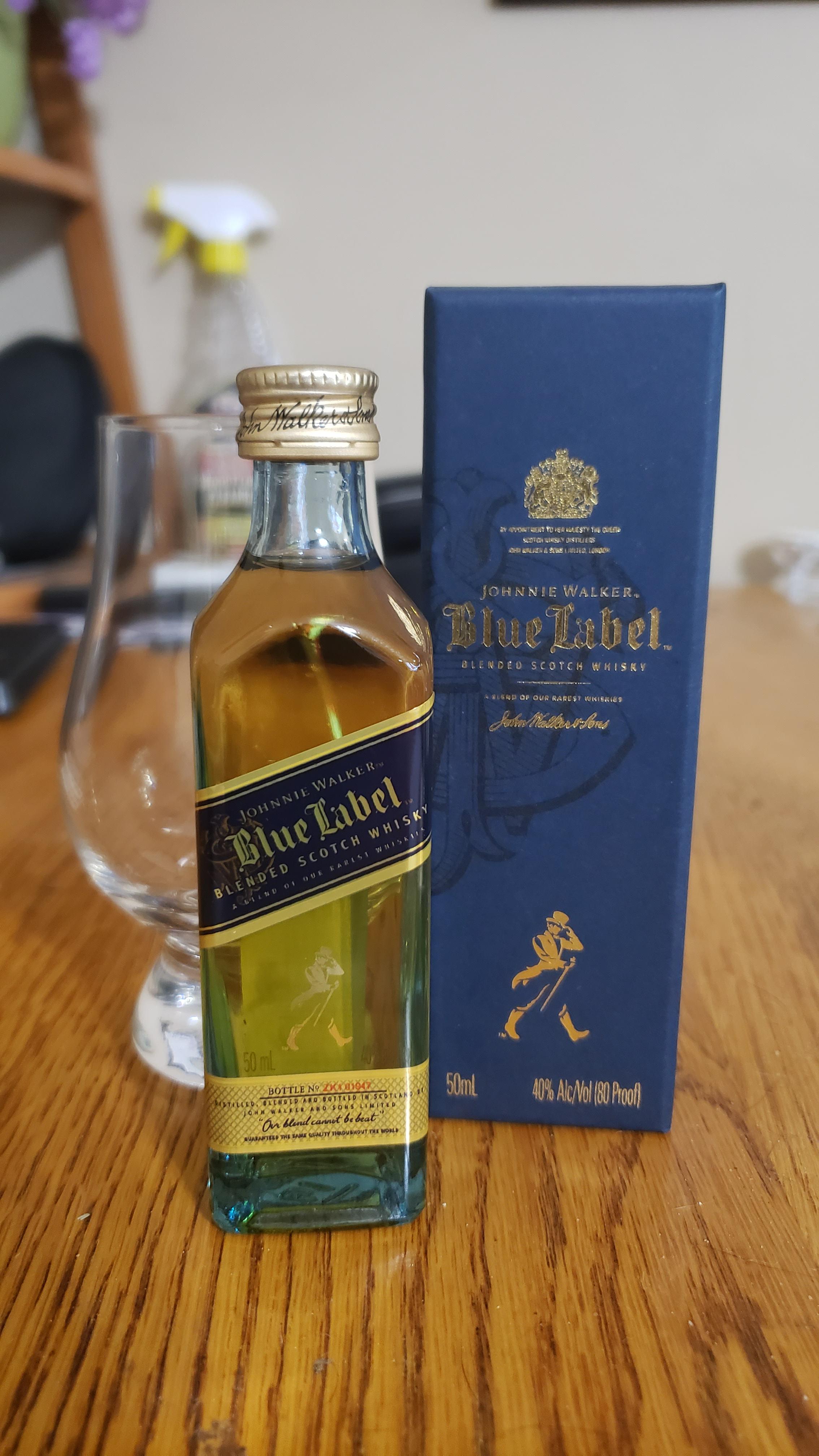 My grocery store had 50mL bottles of Johnnie Walker Blue Label! whiskey