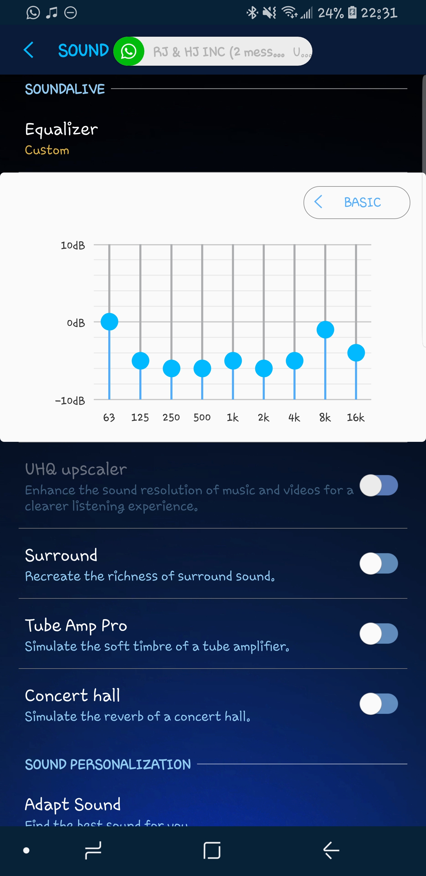 My eq settings with ticpods. The bass and midrange is perfect and it
