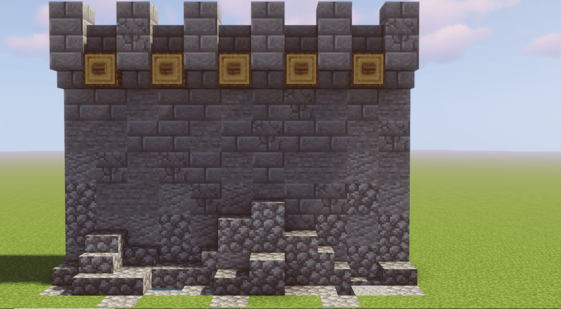 Minecraft Stone Brick Wall