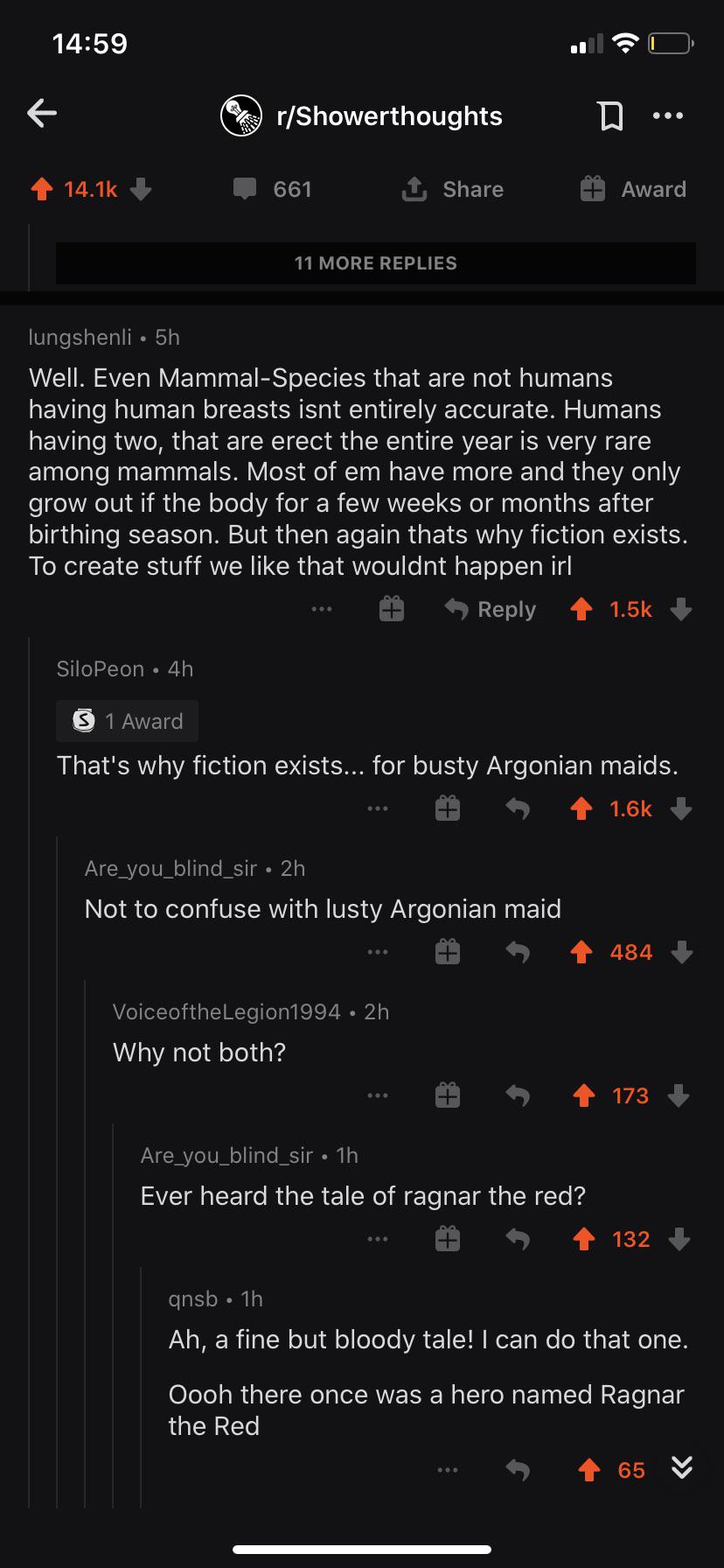 Found on r/Showerthoughts r/unexpectedskyrim