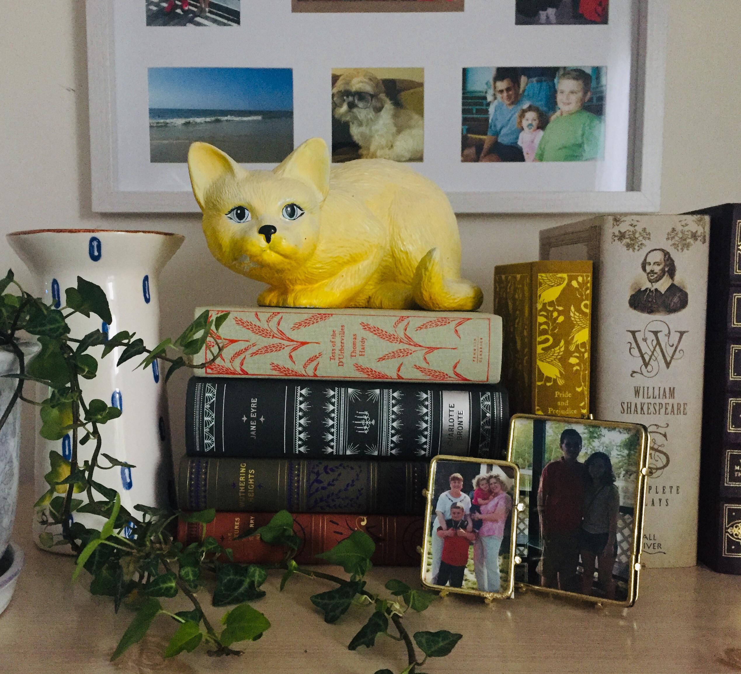 Found this yellow cat at the thrift store! r/ThriftStoreCats