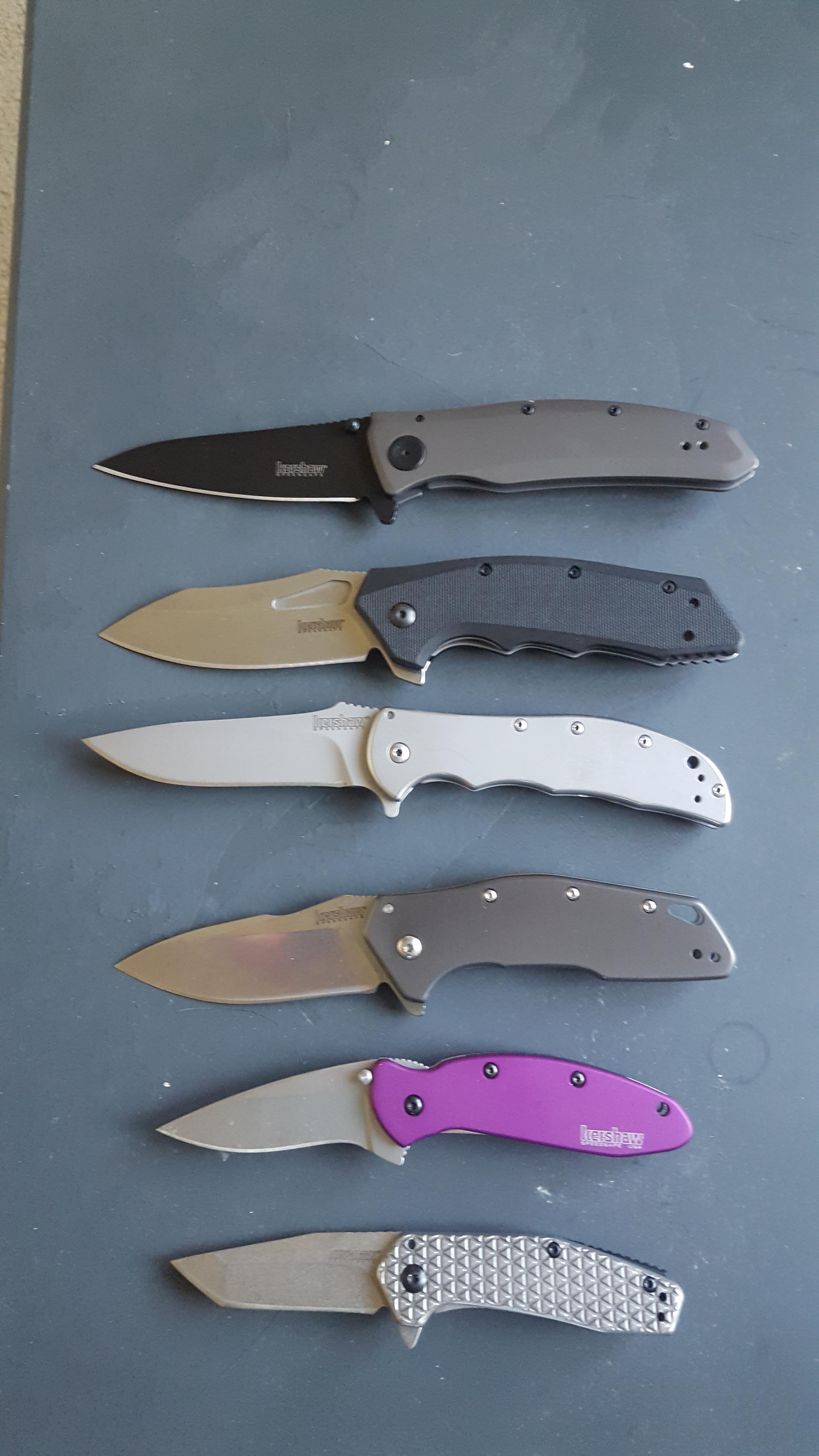 My current collection of Kershaw blades r/knives