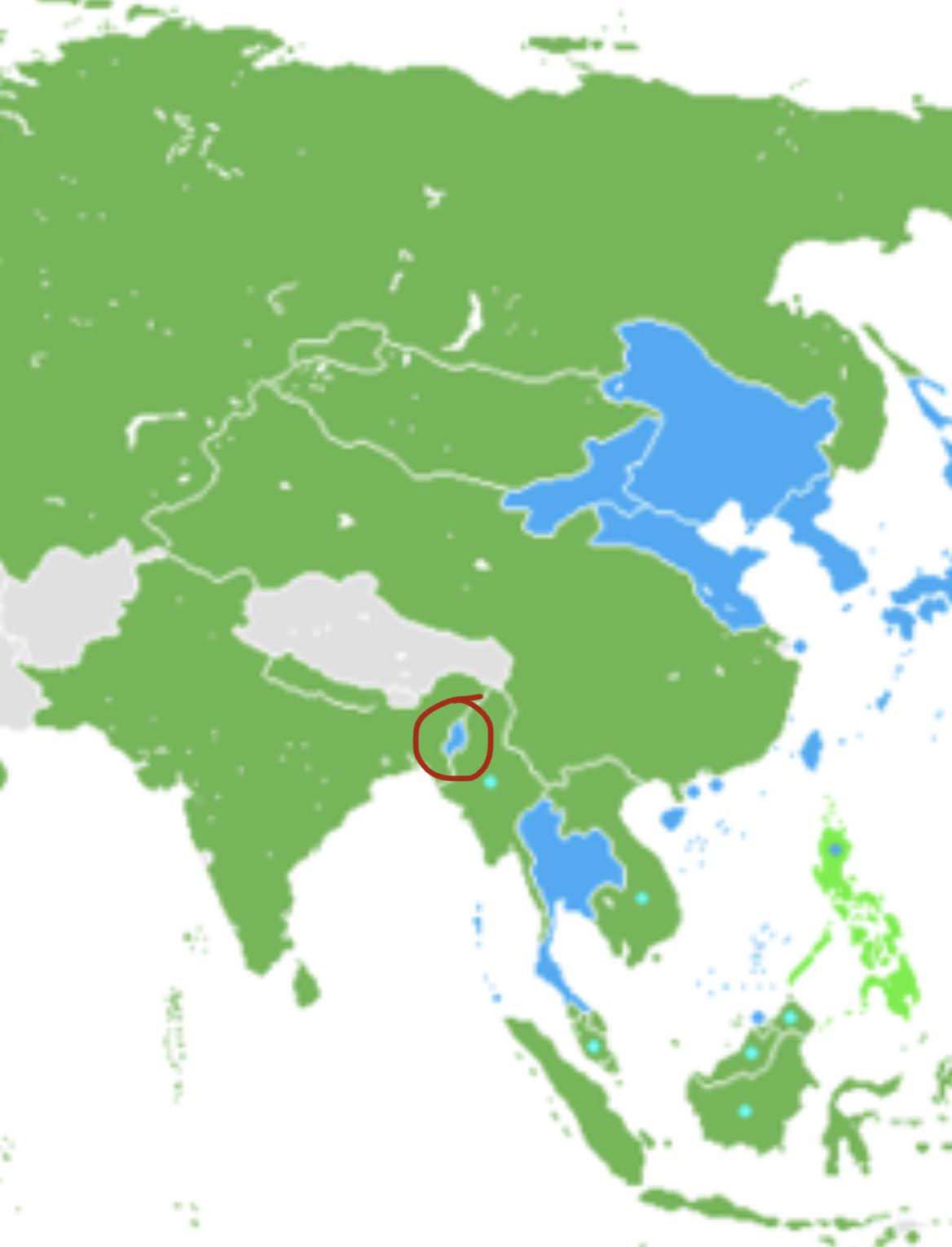 Looking at the sides of ww2 on Wikipedia, blue are axis. So what is