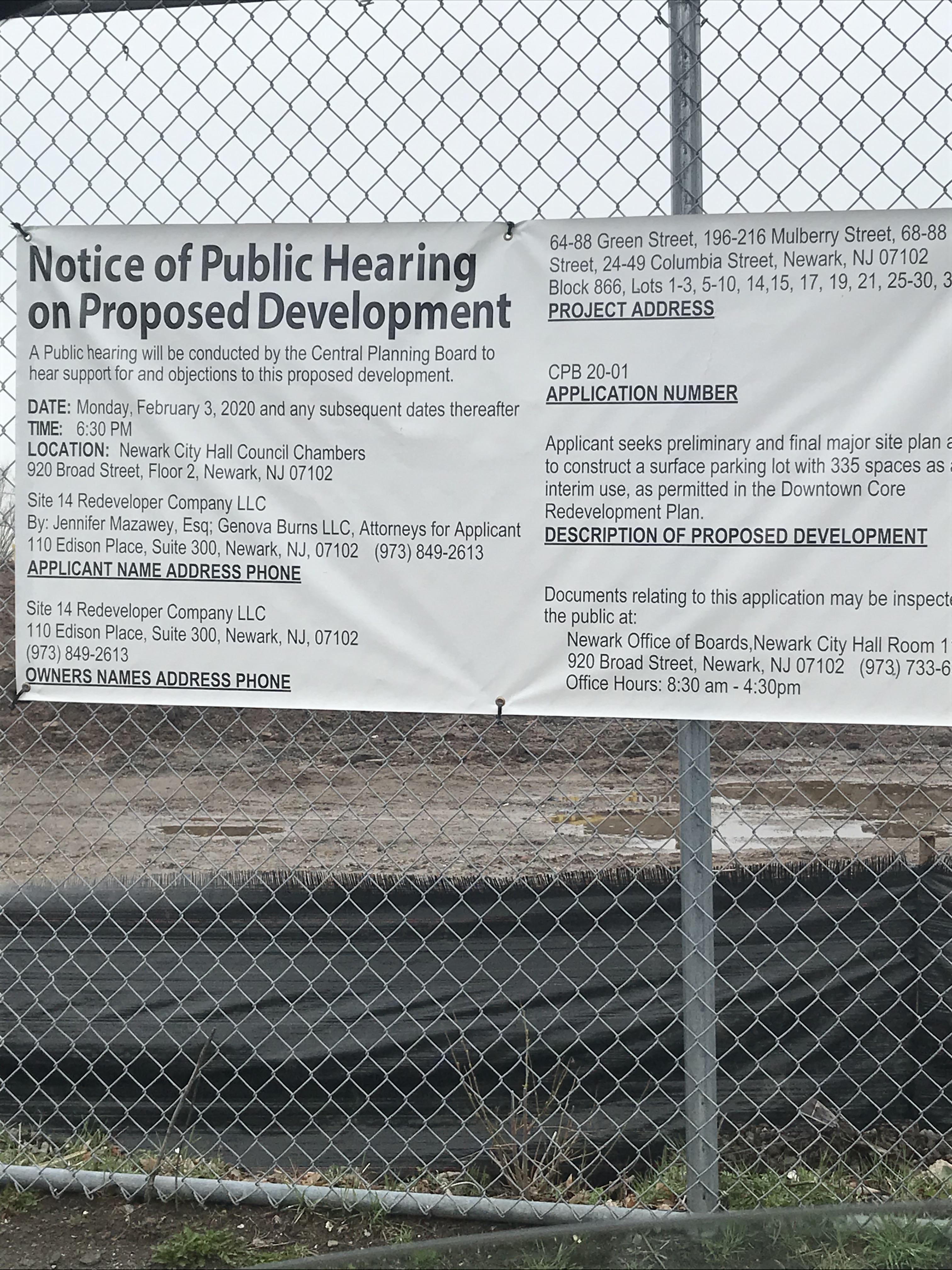 Another Large Parking being built on Mulberry St near another Parking lot r/Newark