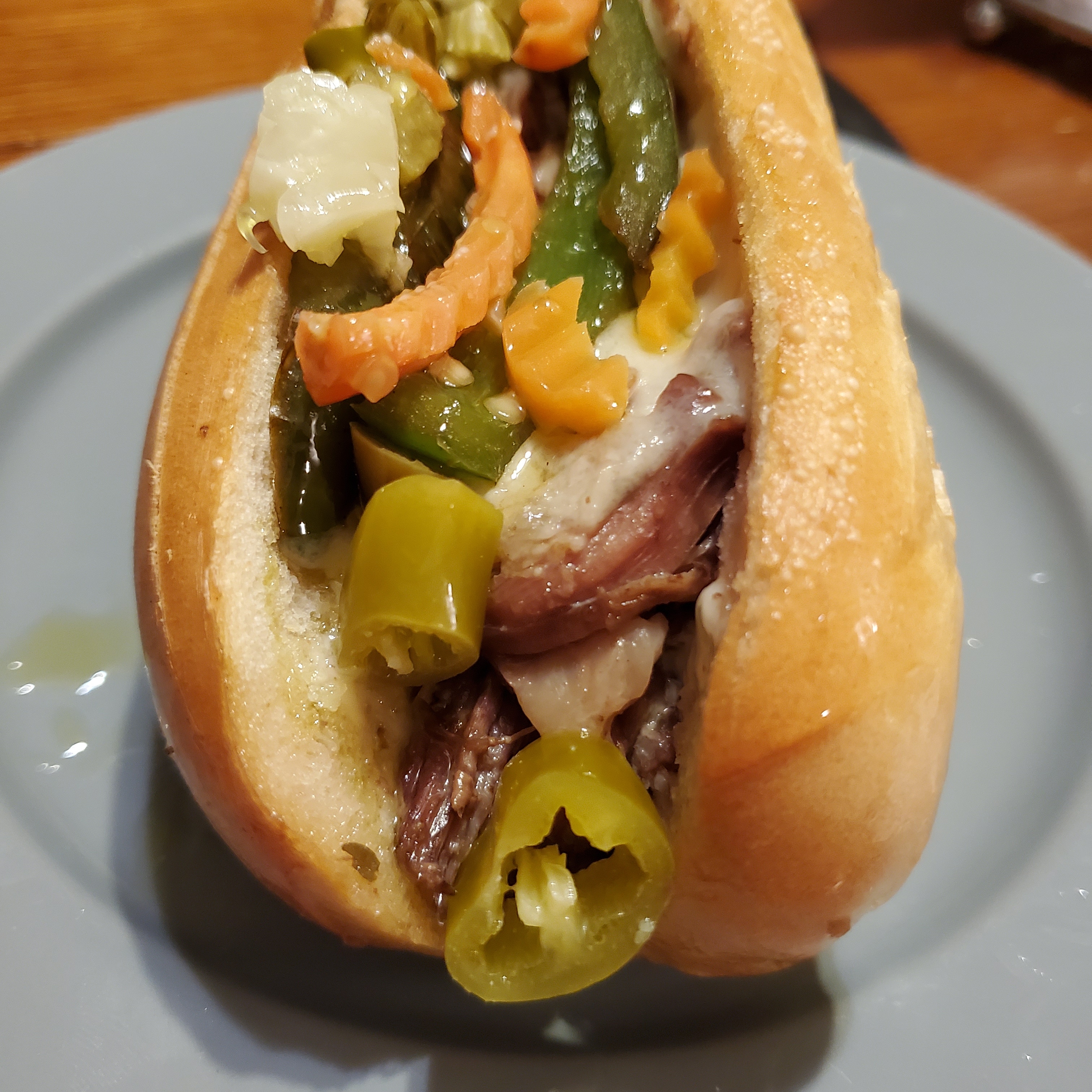 I made Italian beef with sweet and hot peppers r/FoodPorn