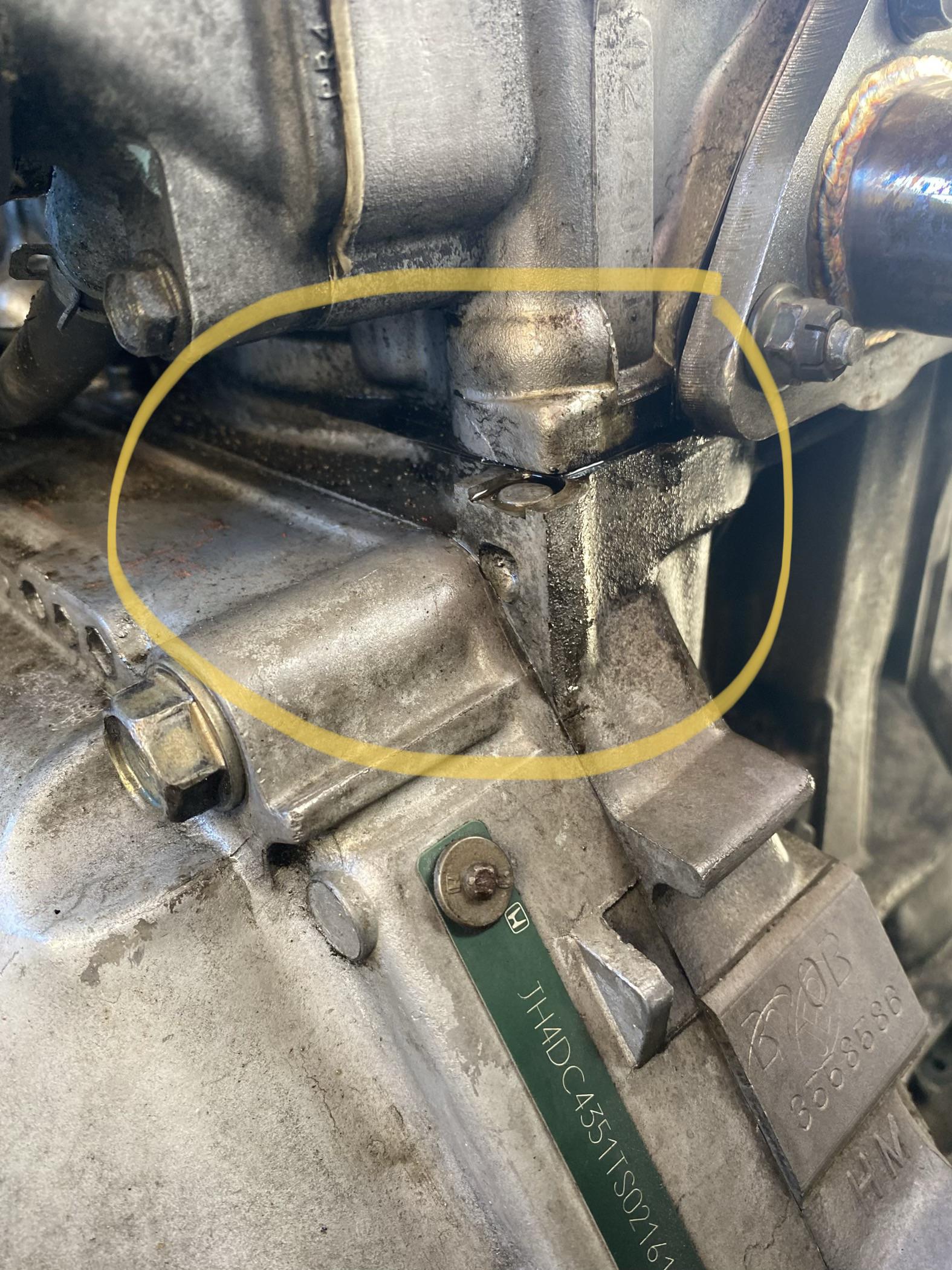 Would you say this is leaking from the head? Also had someone say it