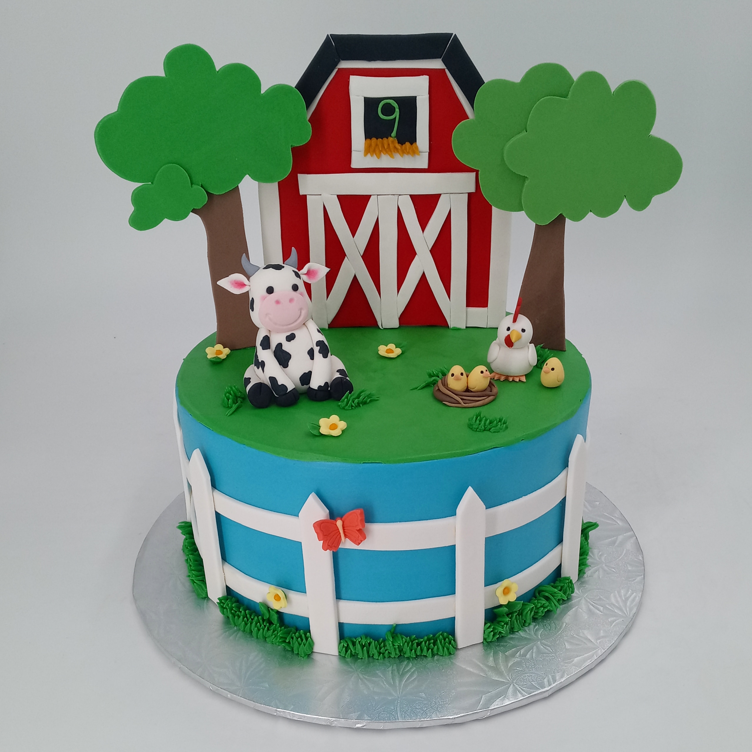 A farm themed 9th birthday cake order I worked on recently, I had alot