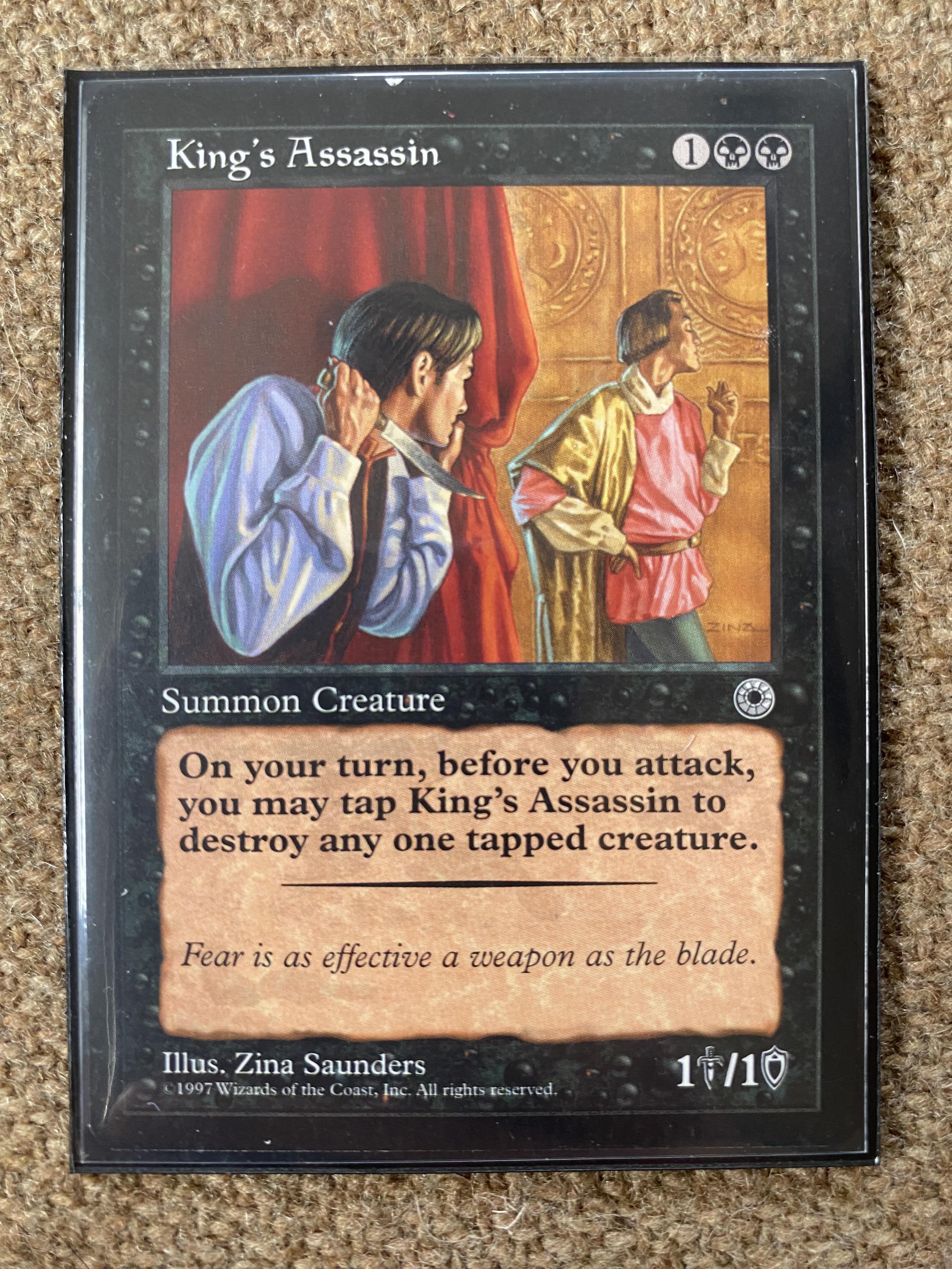 If I cast [[King’s Assassin]] before my combat phase, does summoning