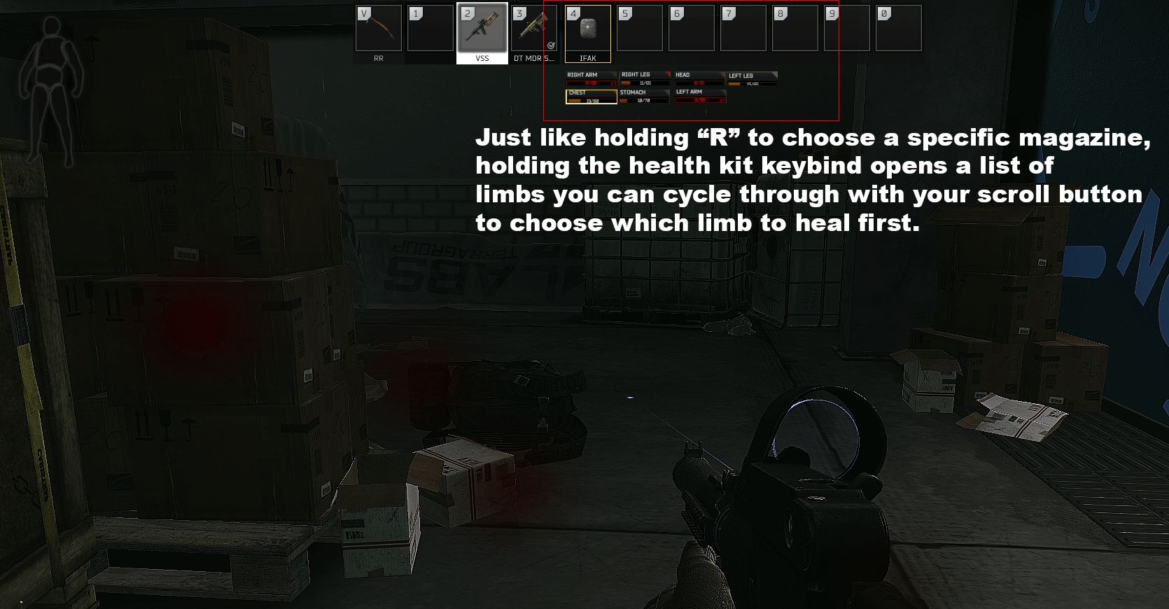 [2020] Quality of Life suggestion holding the health kit keybind opens