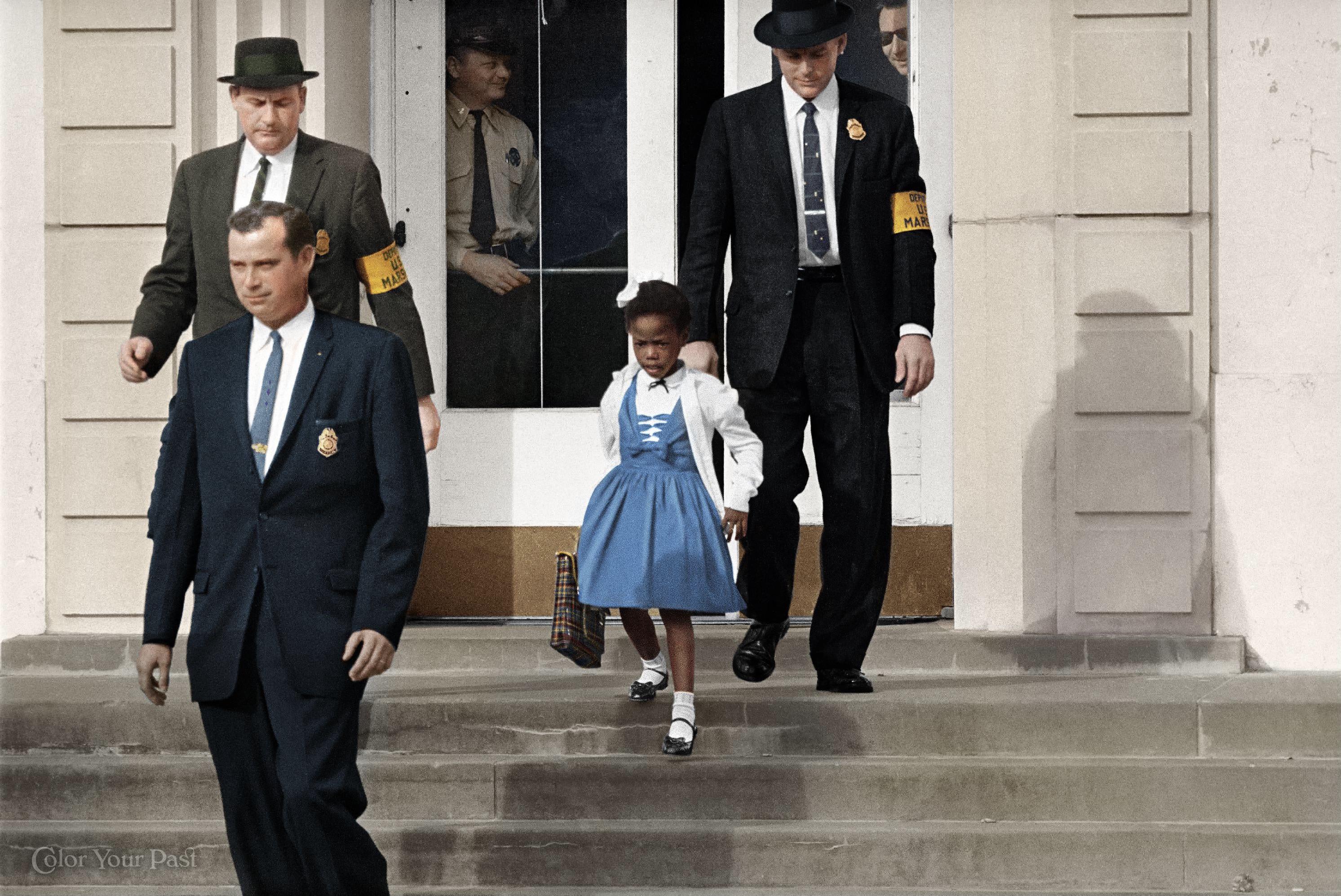 60 years ago today Ruby Bridges was escorted to the first integrated
