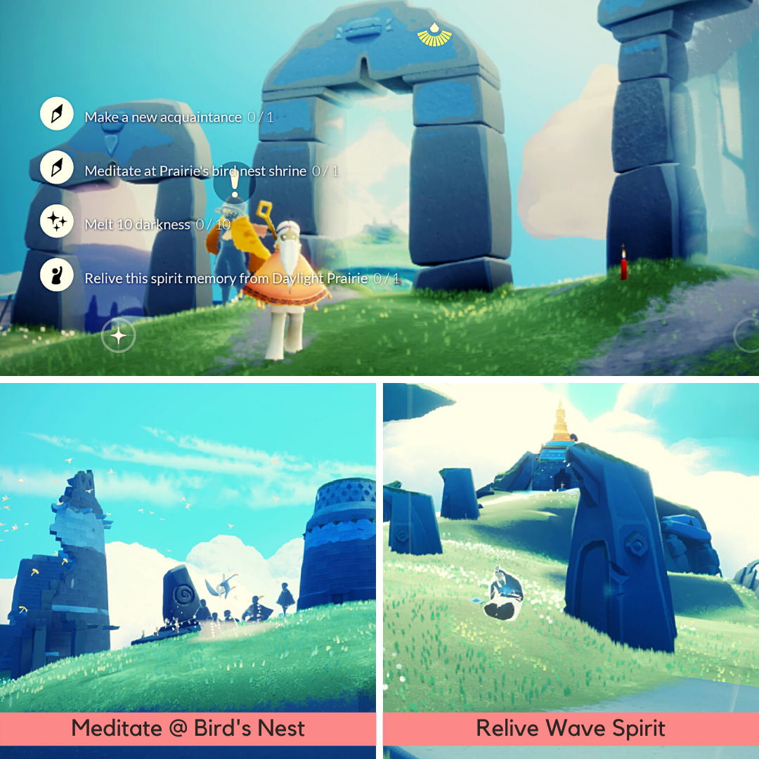 8th June Daily Quests (Daylight Prairie) Meditate at Prairie's Bird