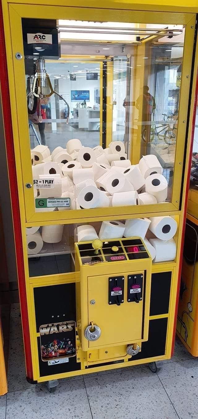 Someone filled a skill tester with toilet paper r/Adelaide