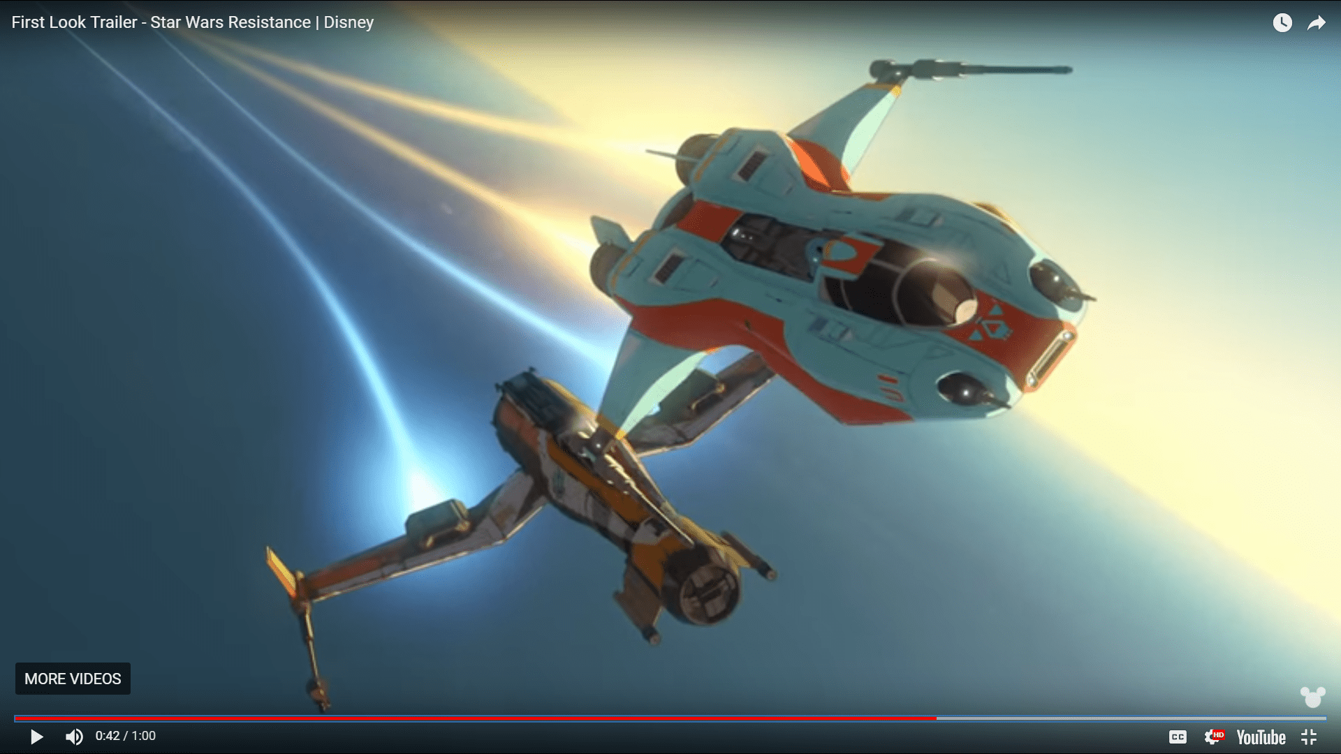 Beautiful new resistance ships from the "Star Wars Resistance" Trailer
