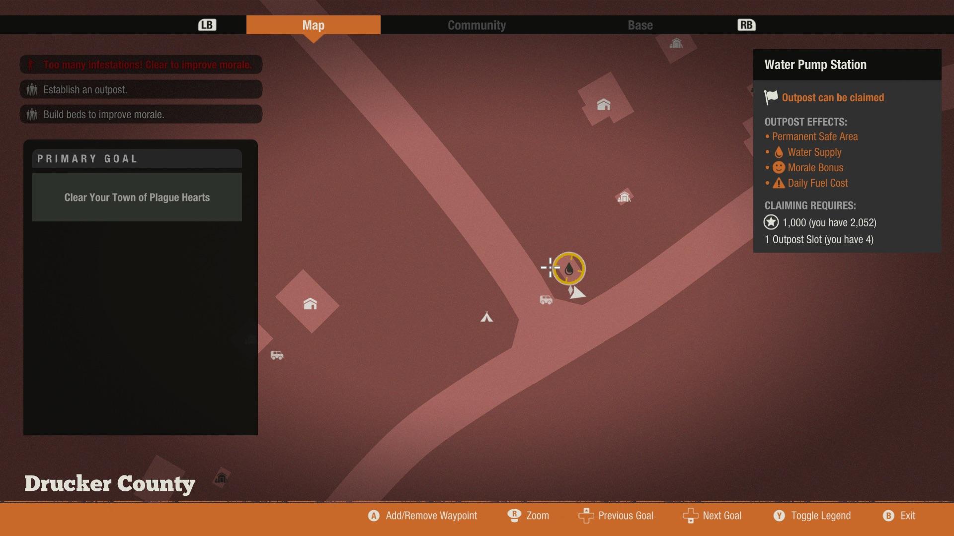 Unable to claim pump station outpost I have enough influence but the