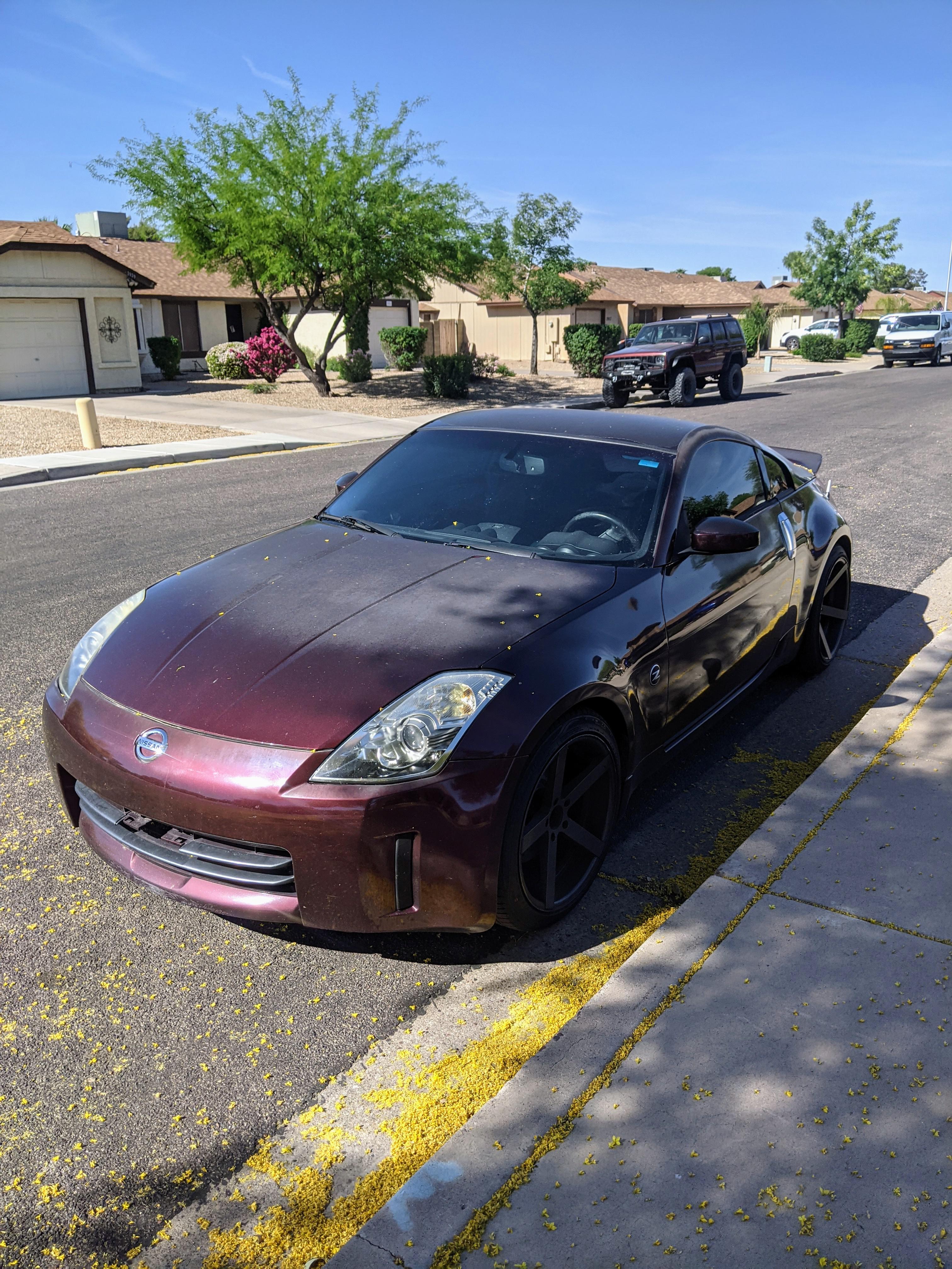 Refinish paint job or wrap it in black? r/350z