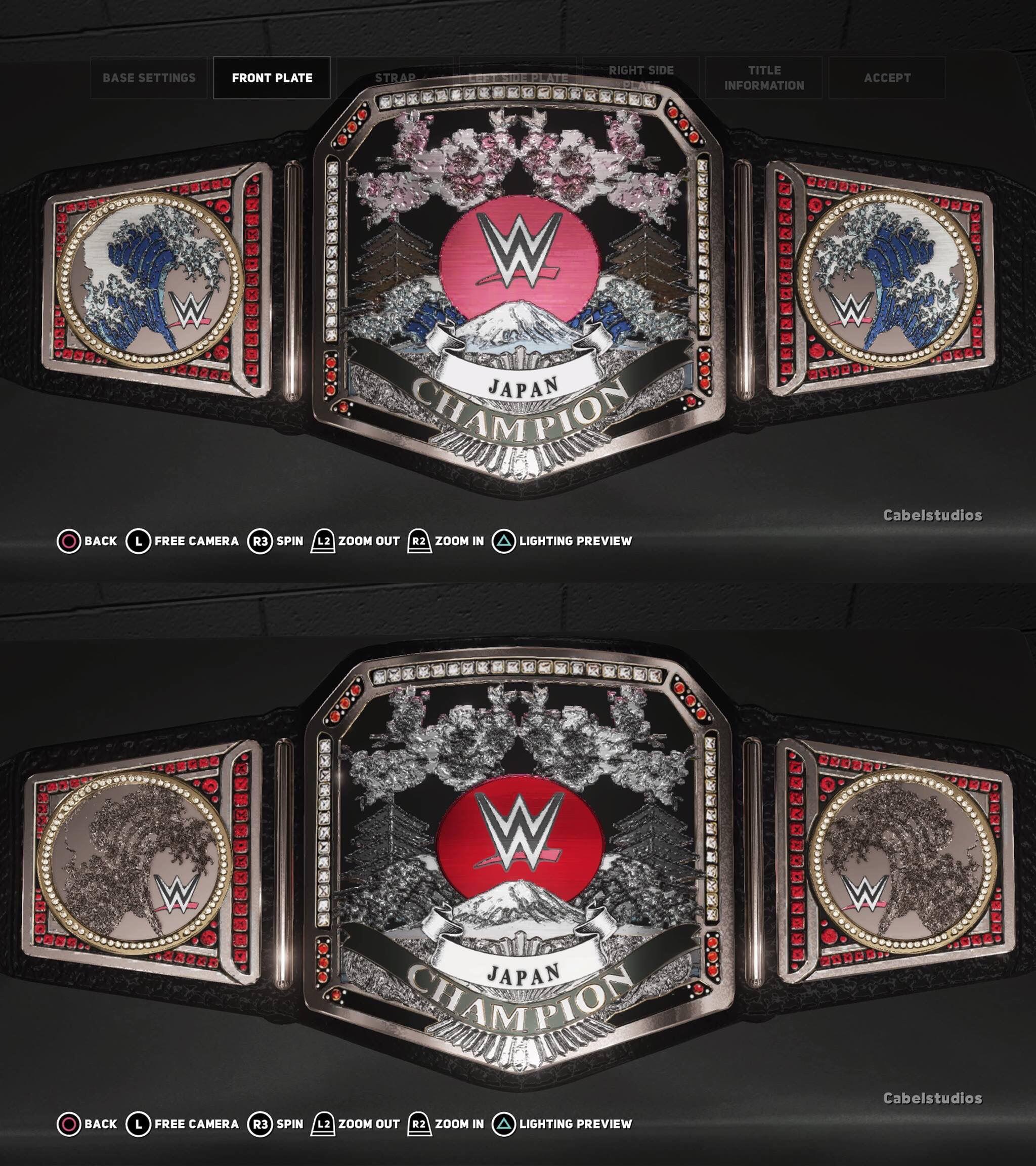 (PS4) WWE Japan Championship, with and without color r/WWEGames