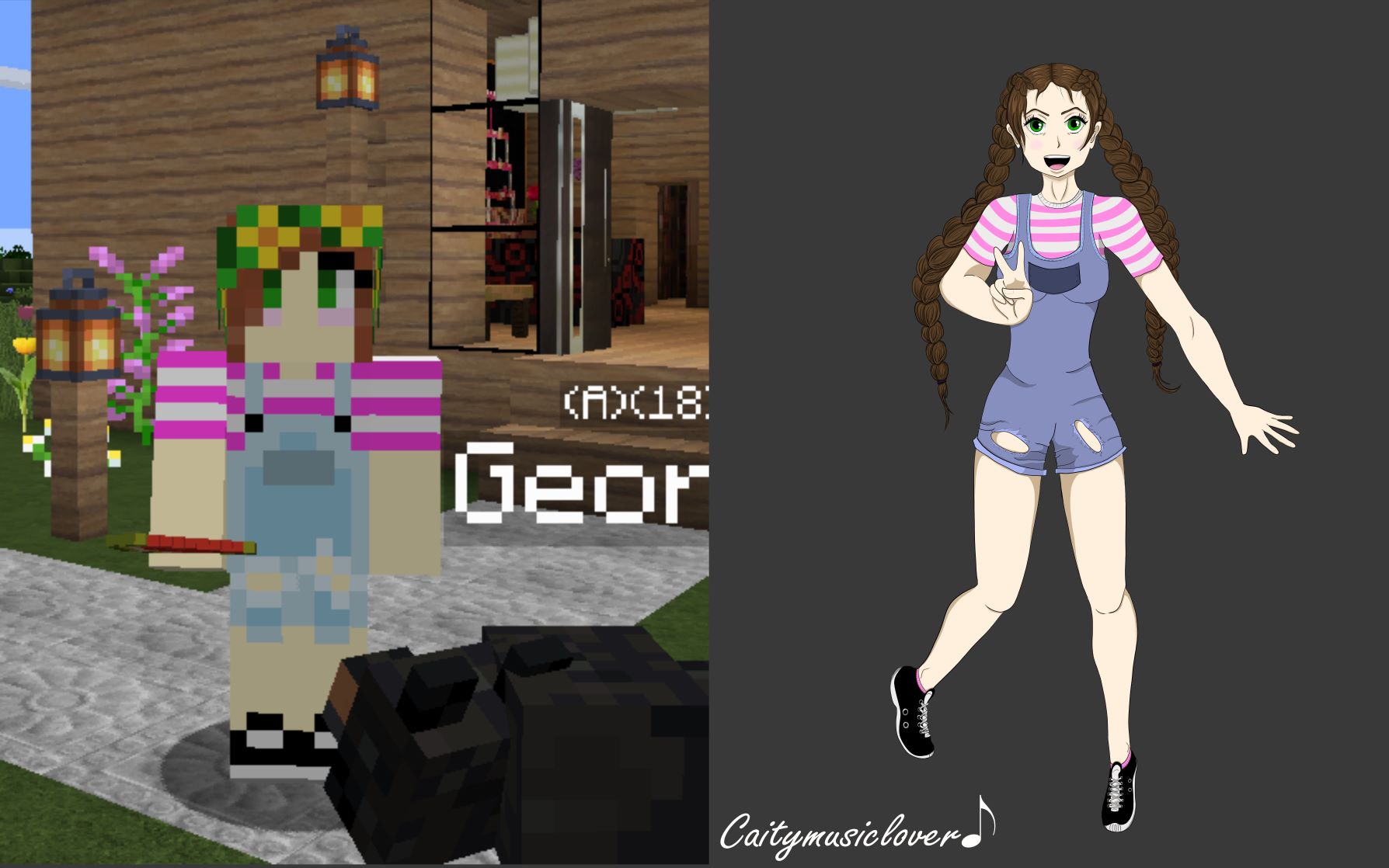 I saw someone else draw their skin and that inspired me to do the same