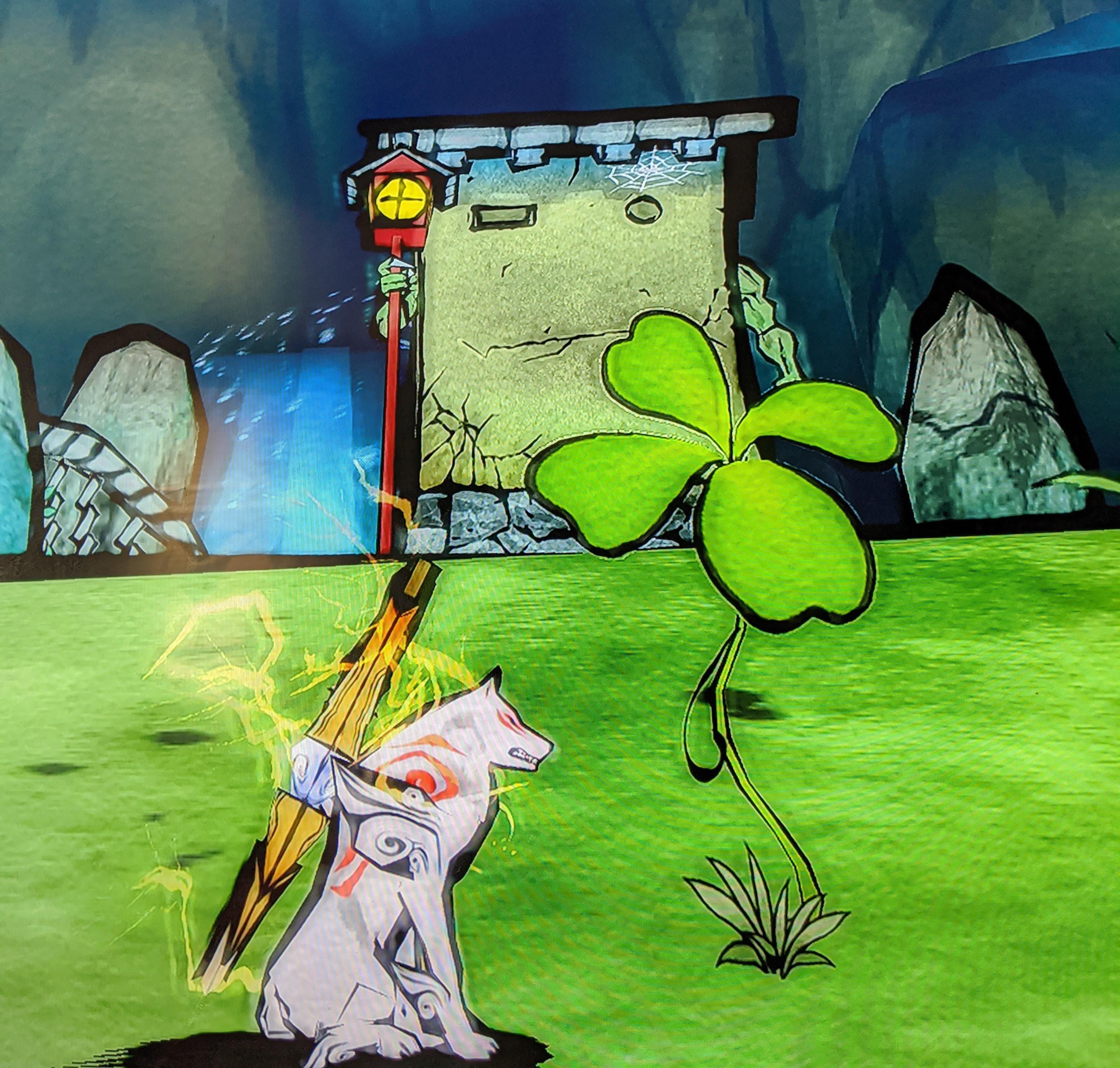Having a blast playing okami until when I was 12 and I beat this game I had an old TV and a