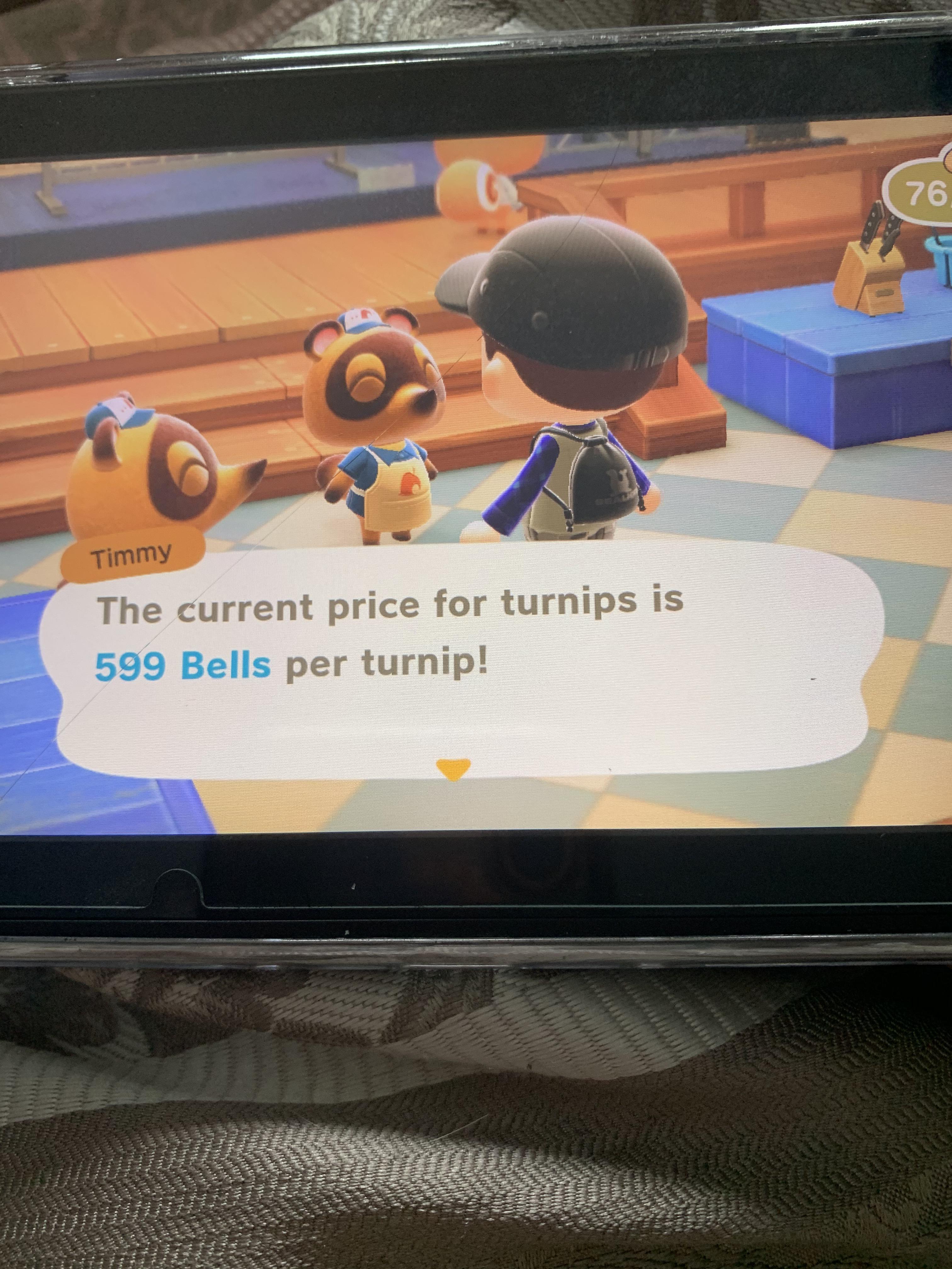 Turnip prices at 599! Dm for dodo code! r/animalcrossingturnips
