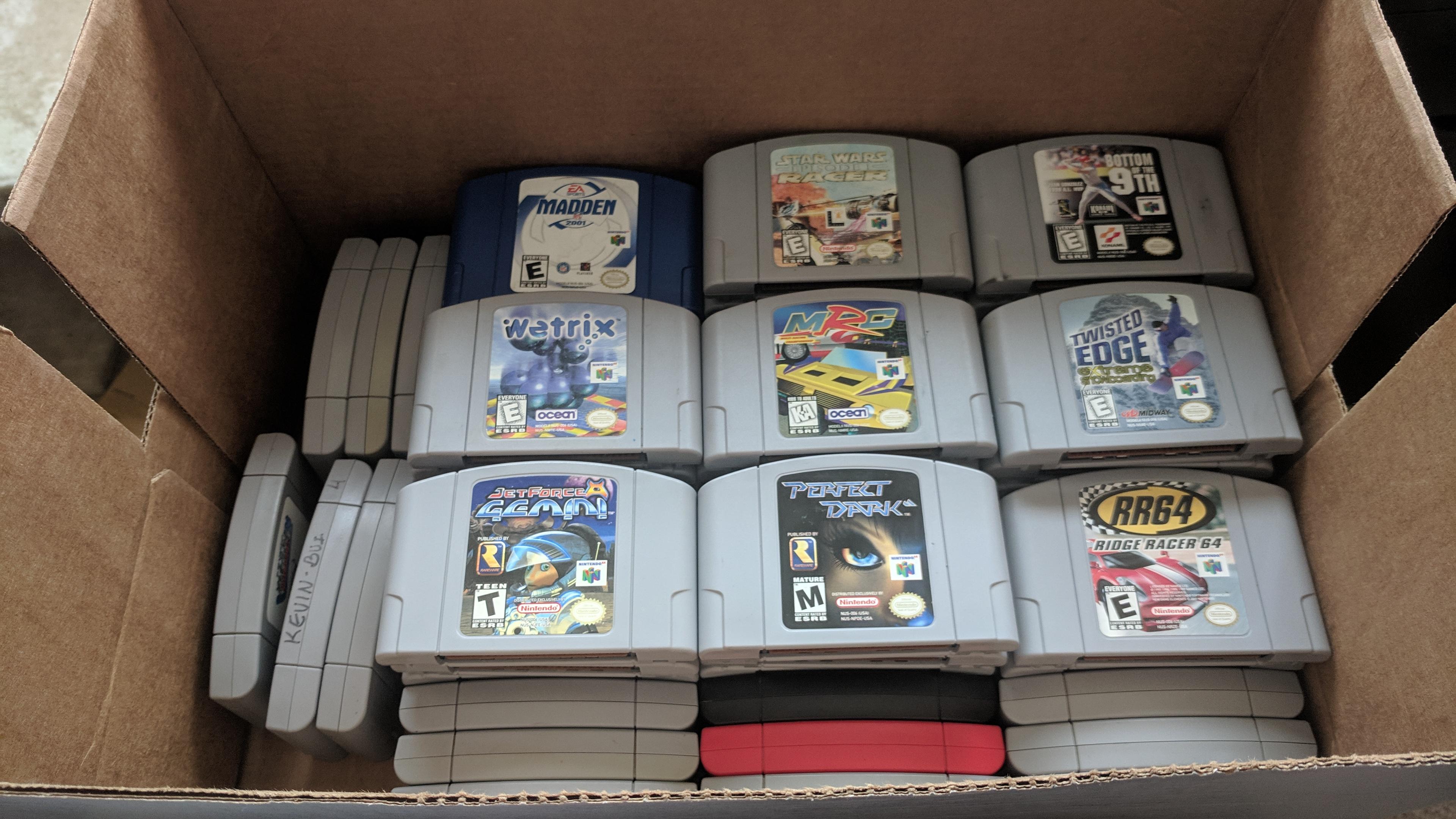Picked up 67 N64 games in one go! Mostly bulk titles, but now at 96/296
