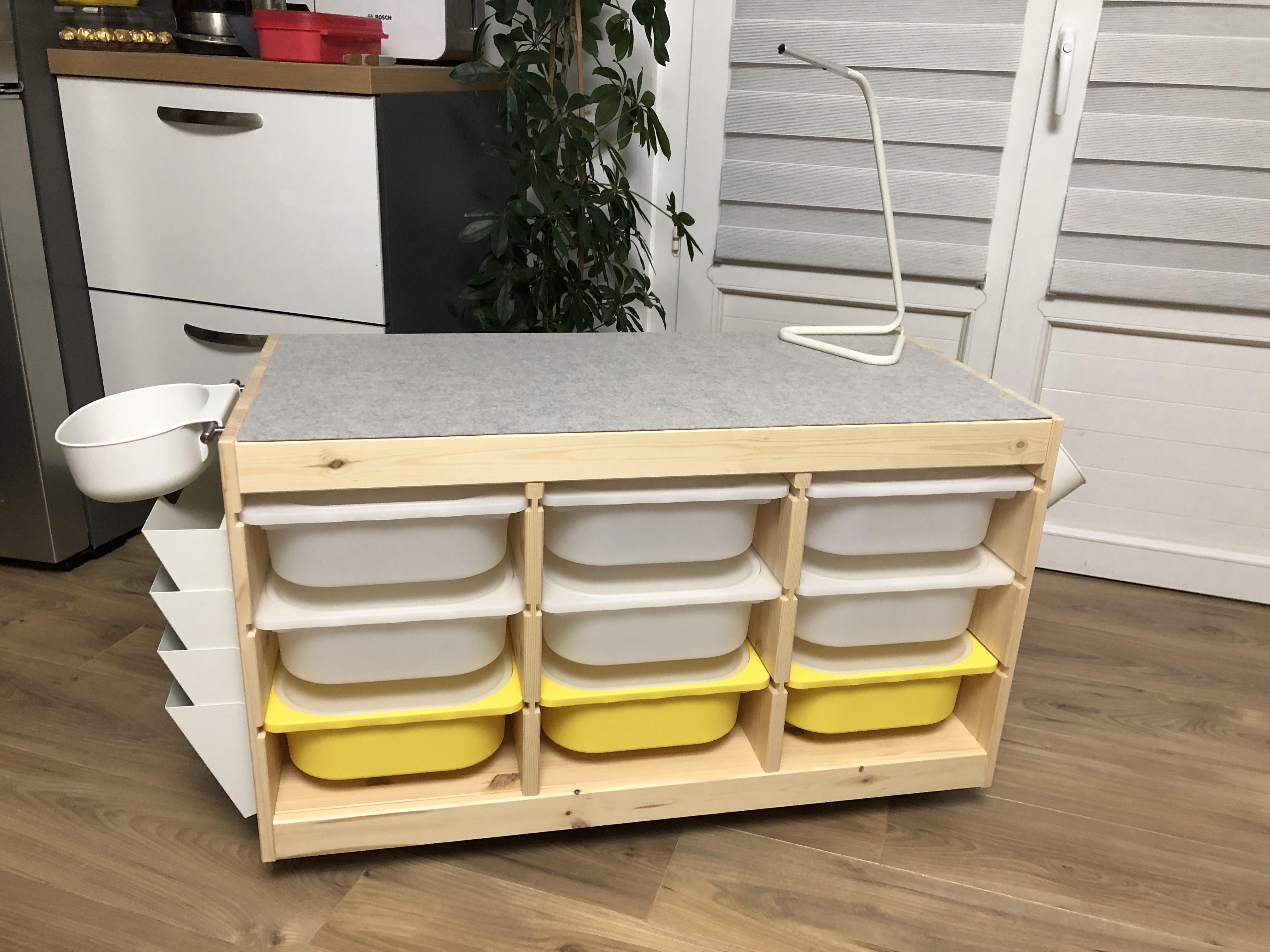 My new LEGO station (improved Ikea Trofast) r/lego