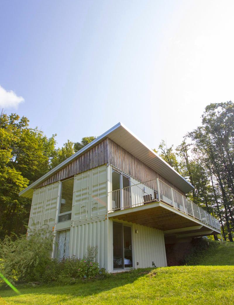 Shipping Container Home by Steele House and Bigprototype, North Branch