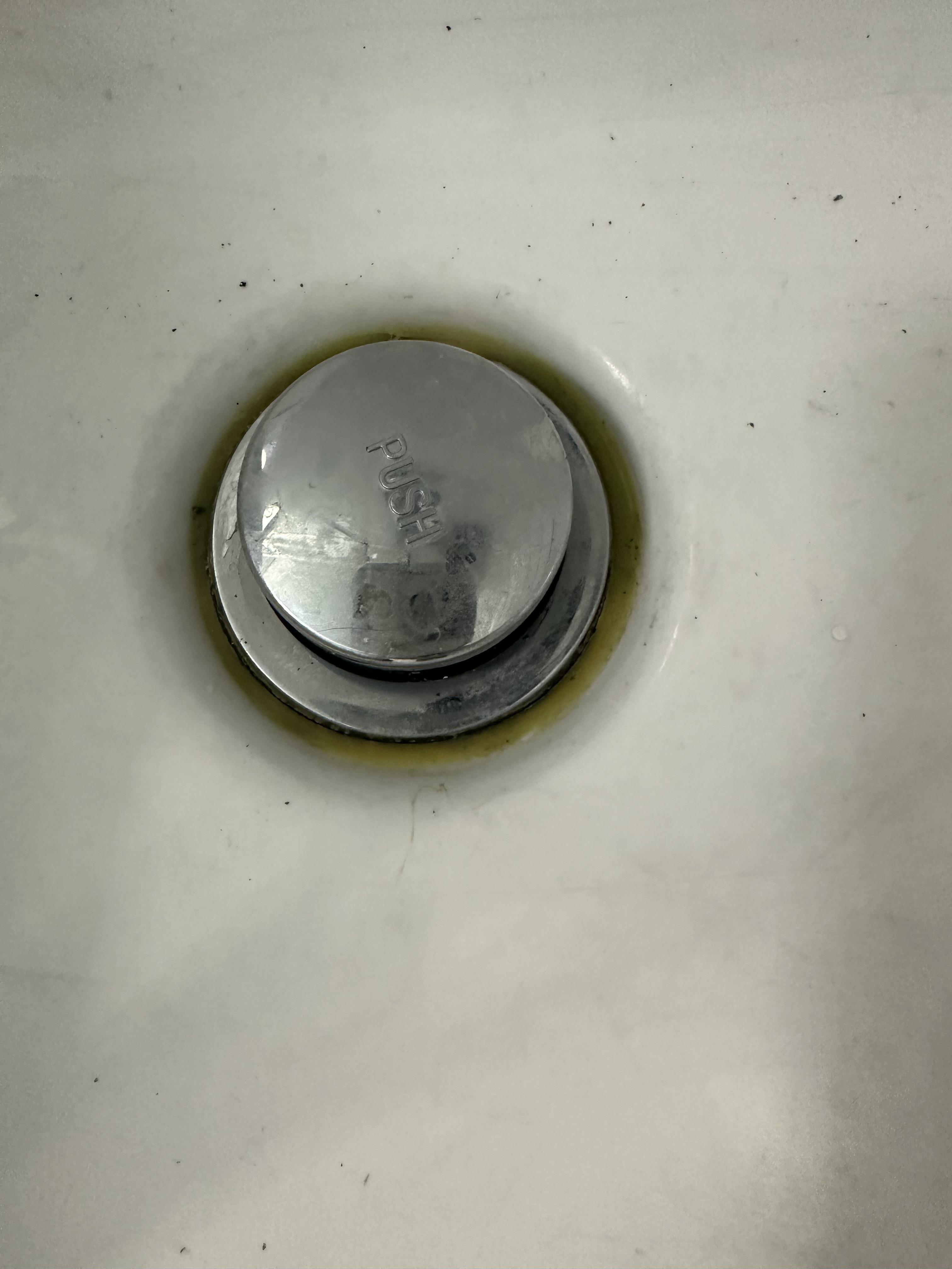 Caulking around shower drain yellow green r/Plumbing