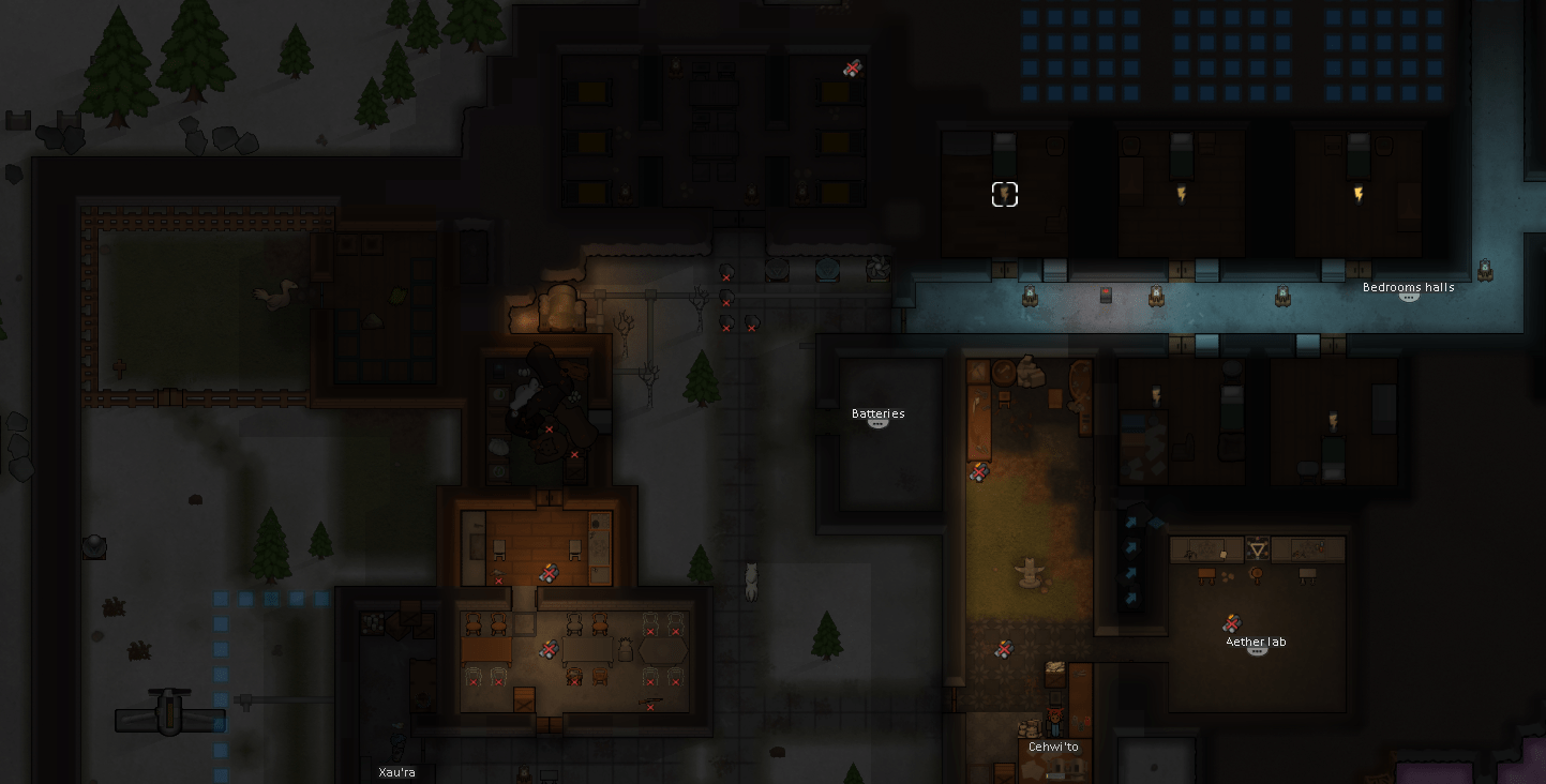 Why aren't those lights connected? I have a wind turbine and a wood