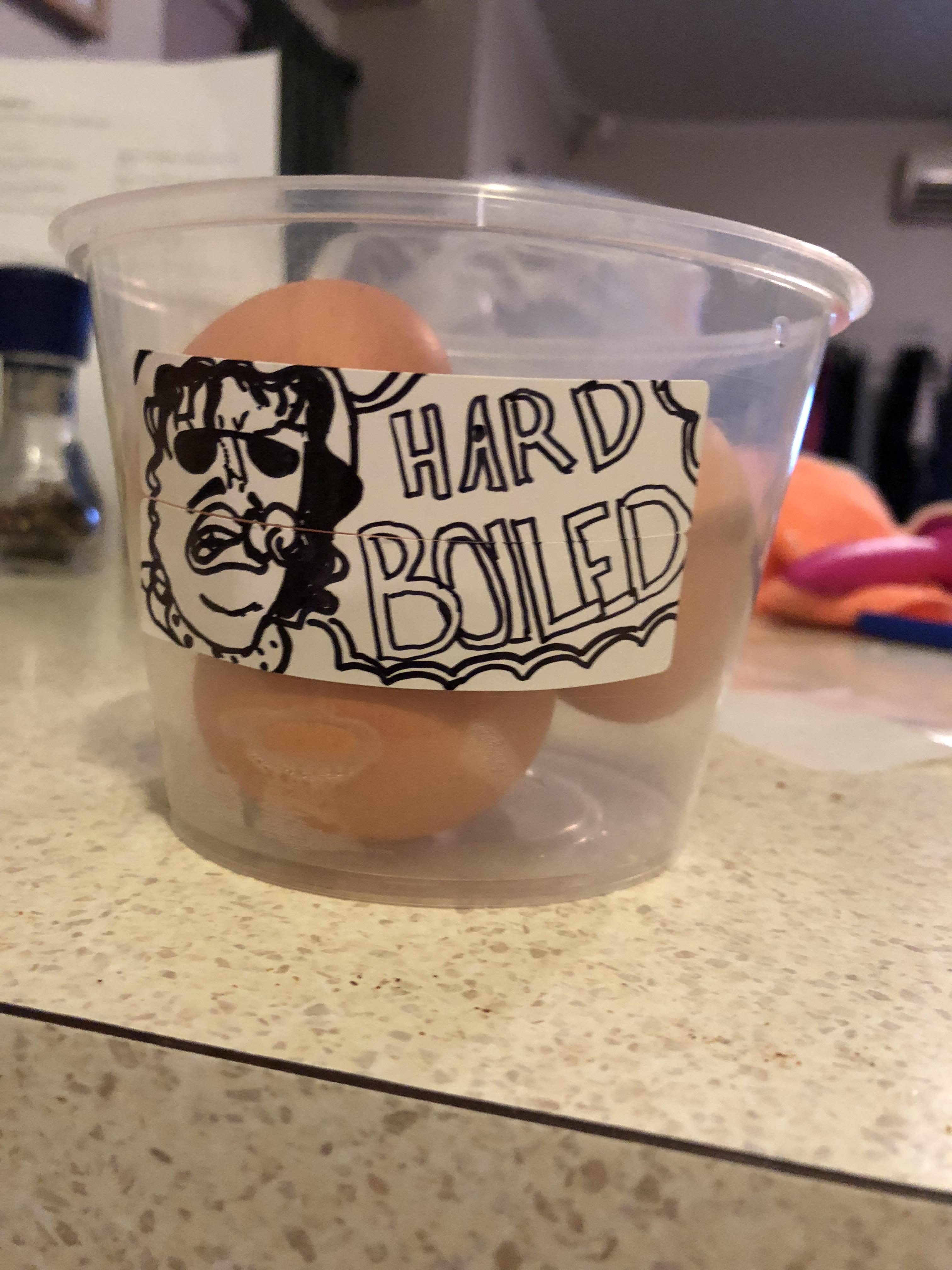 Needed a container to store the cooked eggs... I think I nailed it