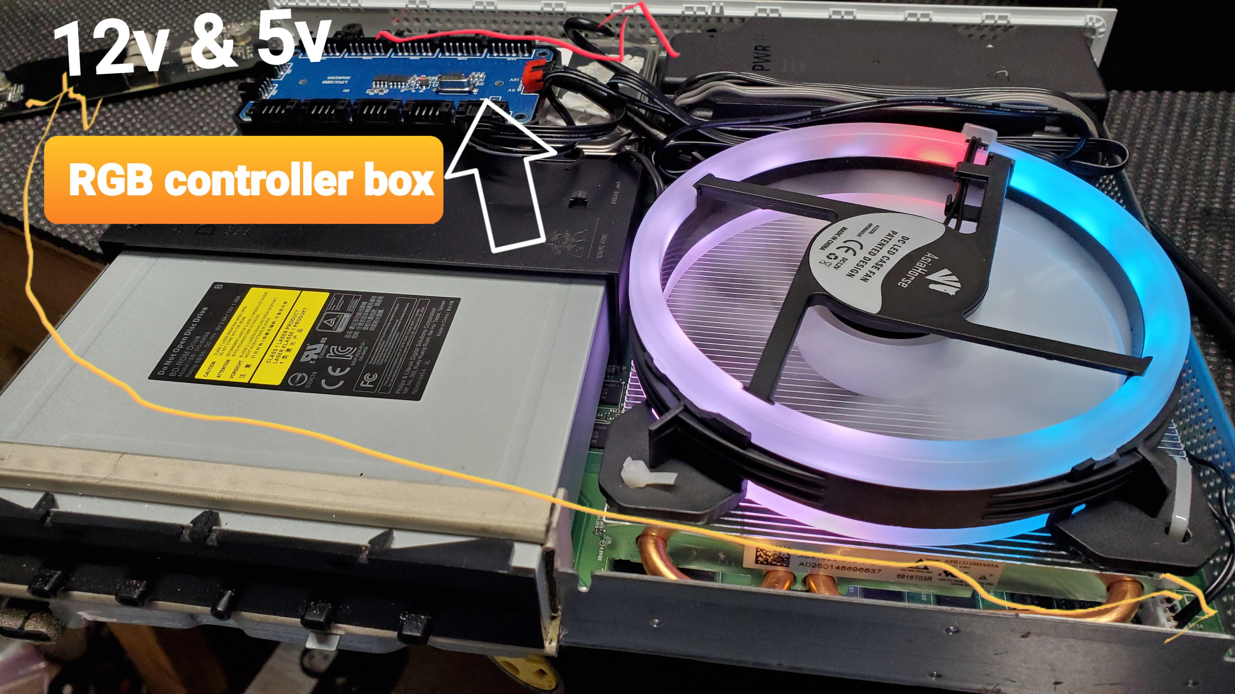 Just a little better picture on how to mod your Xbox one S with a RGB