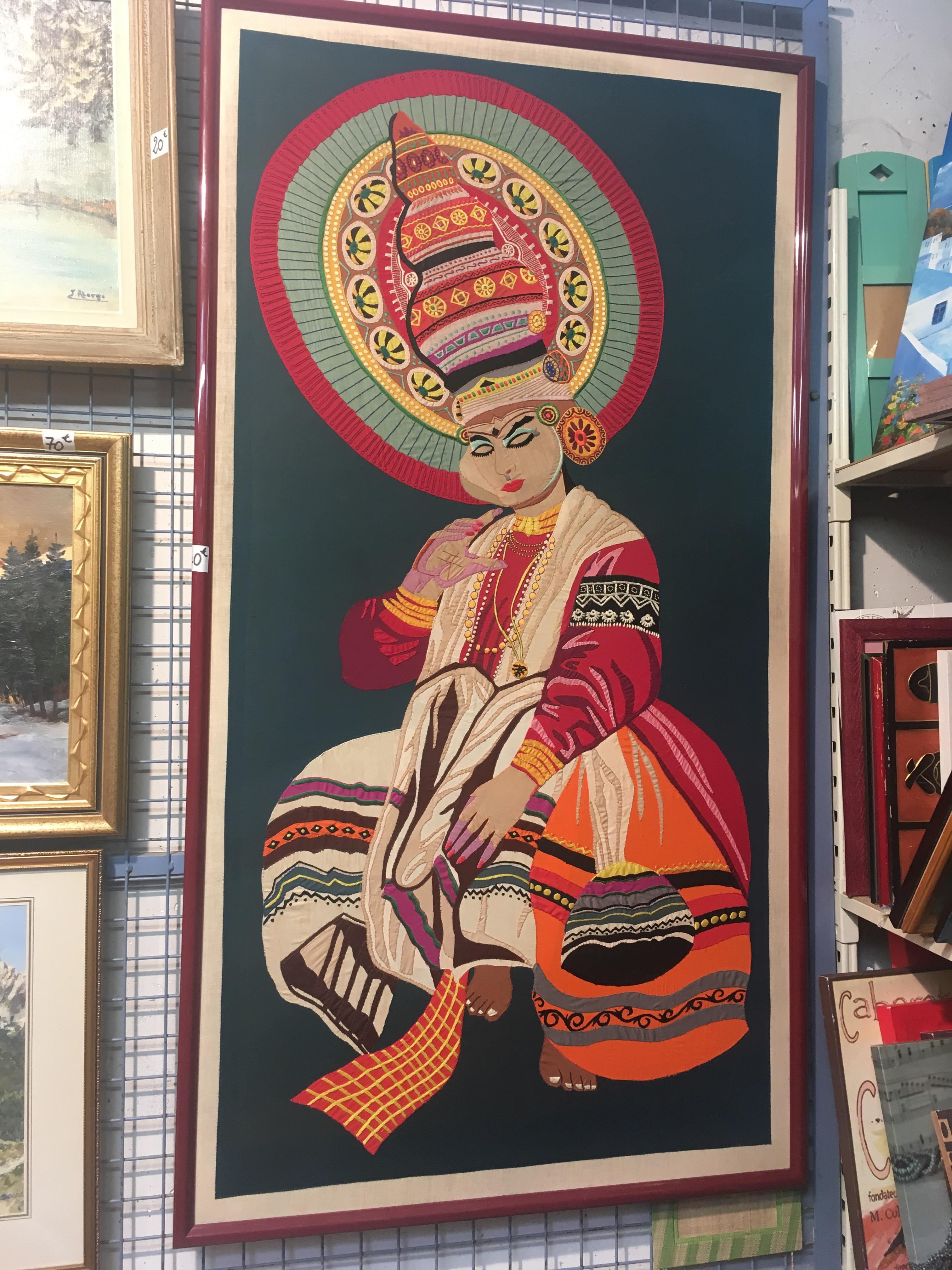 Found this embroidered artwork at a secondhand store. Would love to