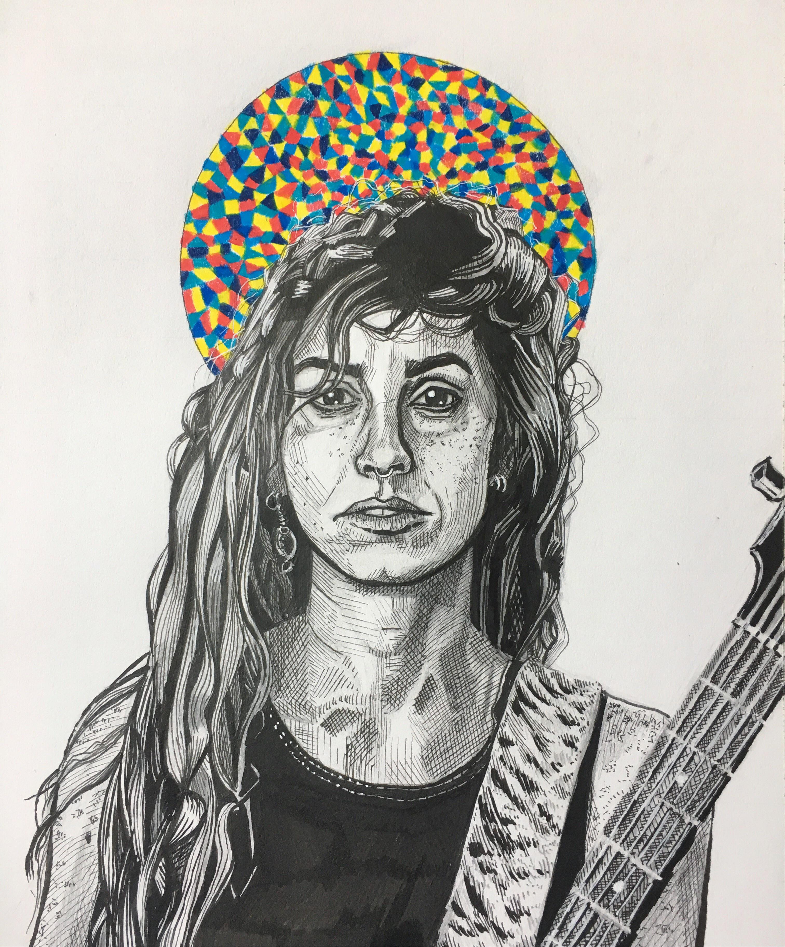 A portrait of the musician Emma Ruth Rundle that I just finished. Would