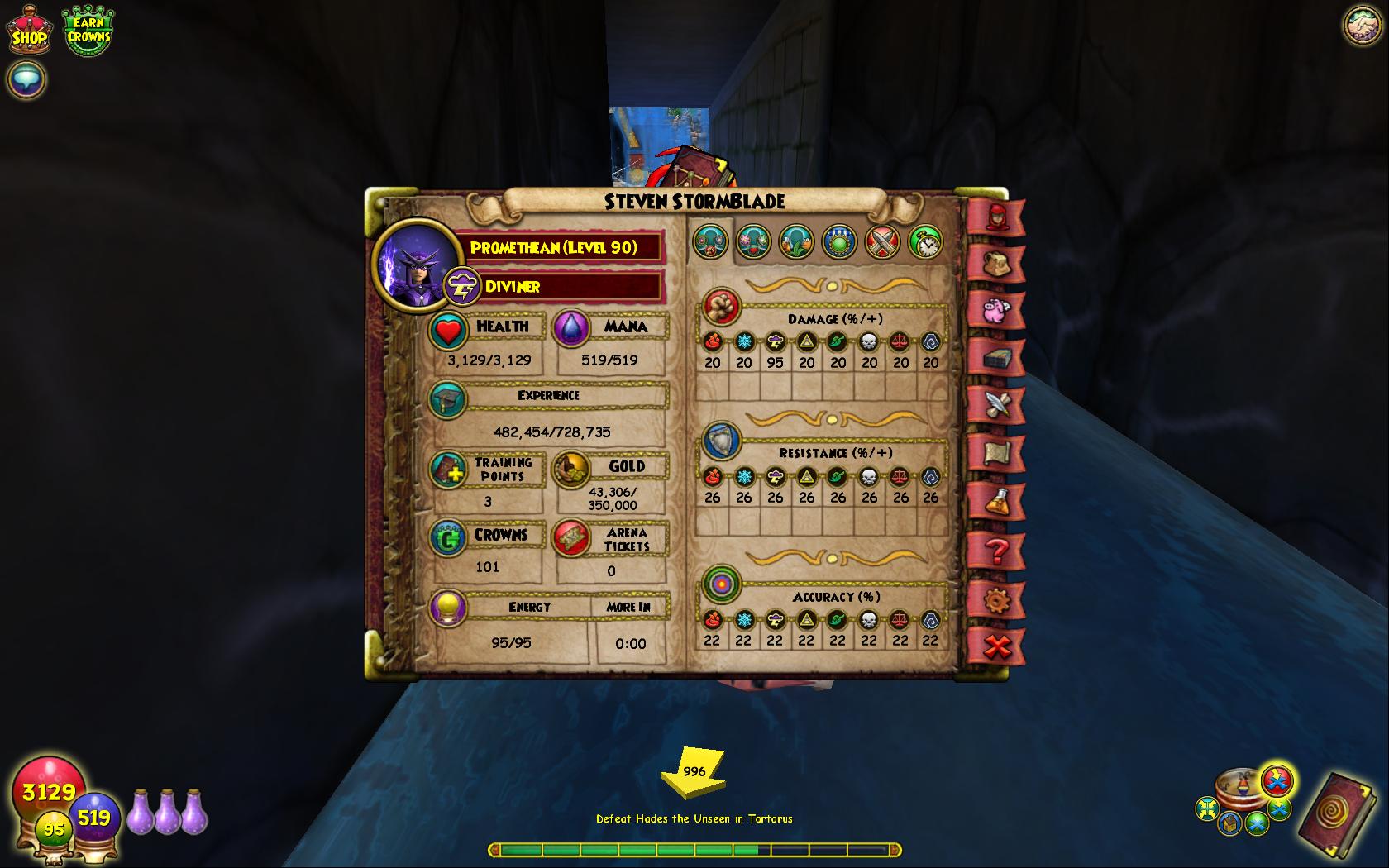 whats a good pet for a level 90 storm struggling to beat clemente for