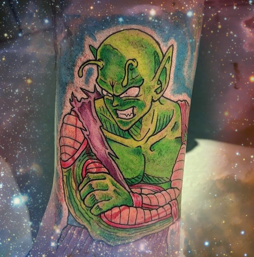My Piccolo Tattoo from his best scene in Dragonball! r/dbz