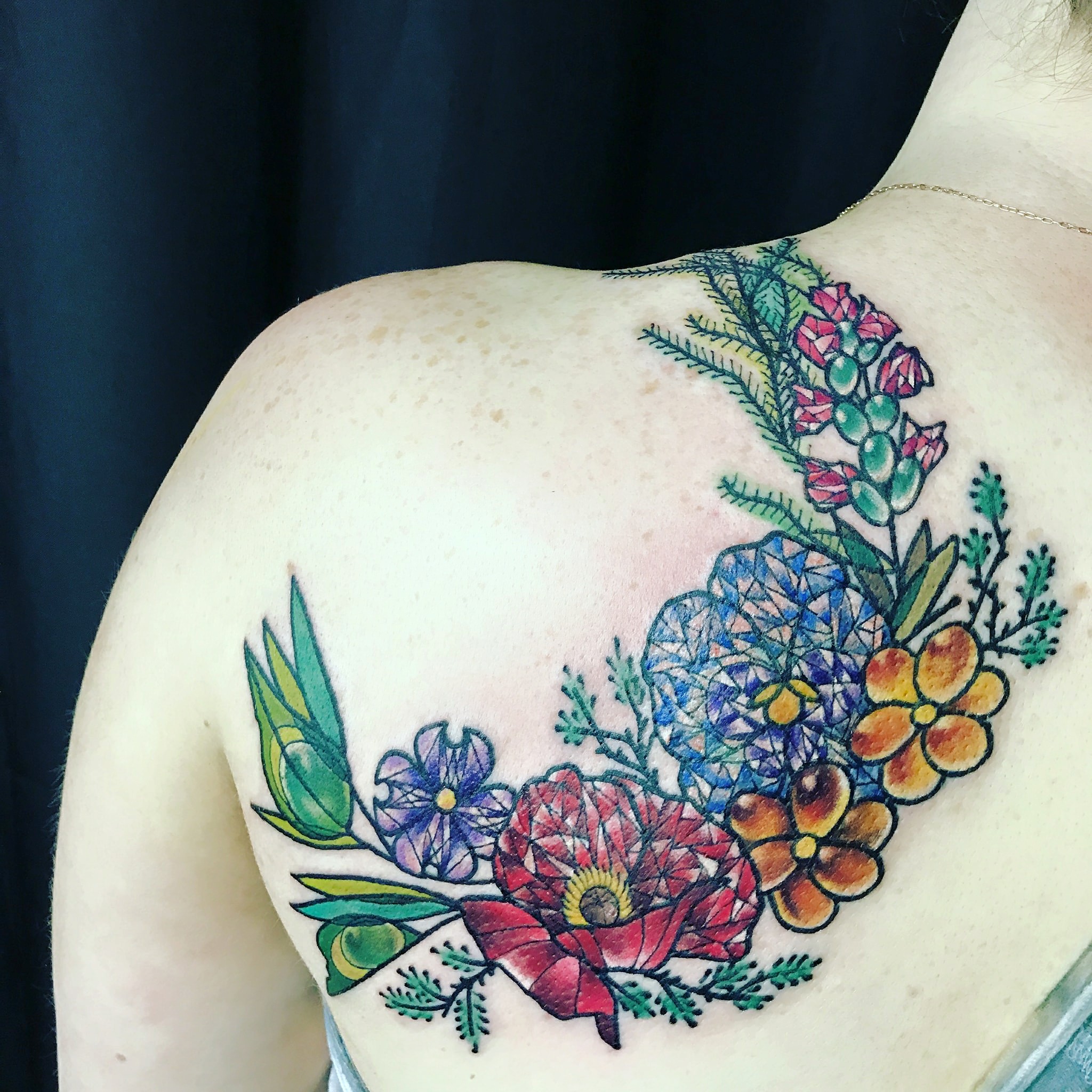 Crystal Flowers on Moss by Asia Rain at Art Machine Productions in