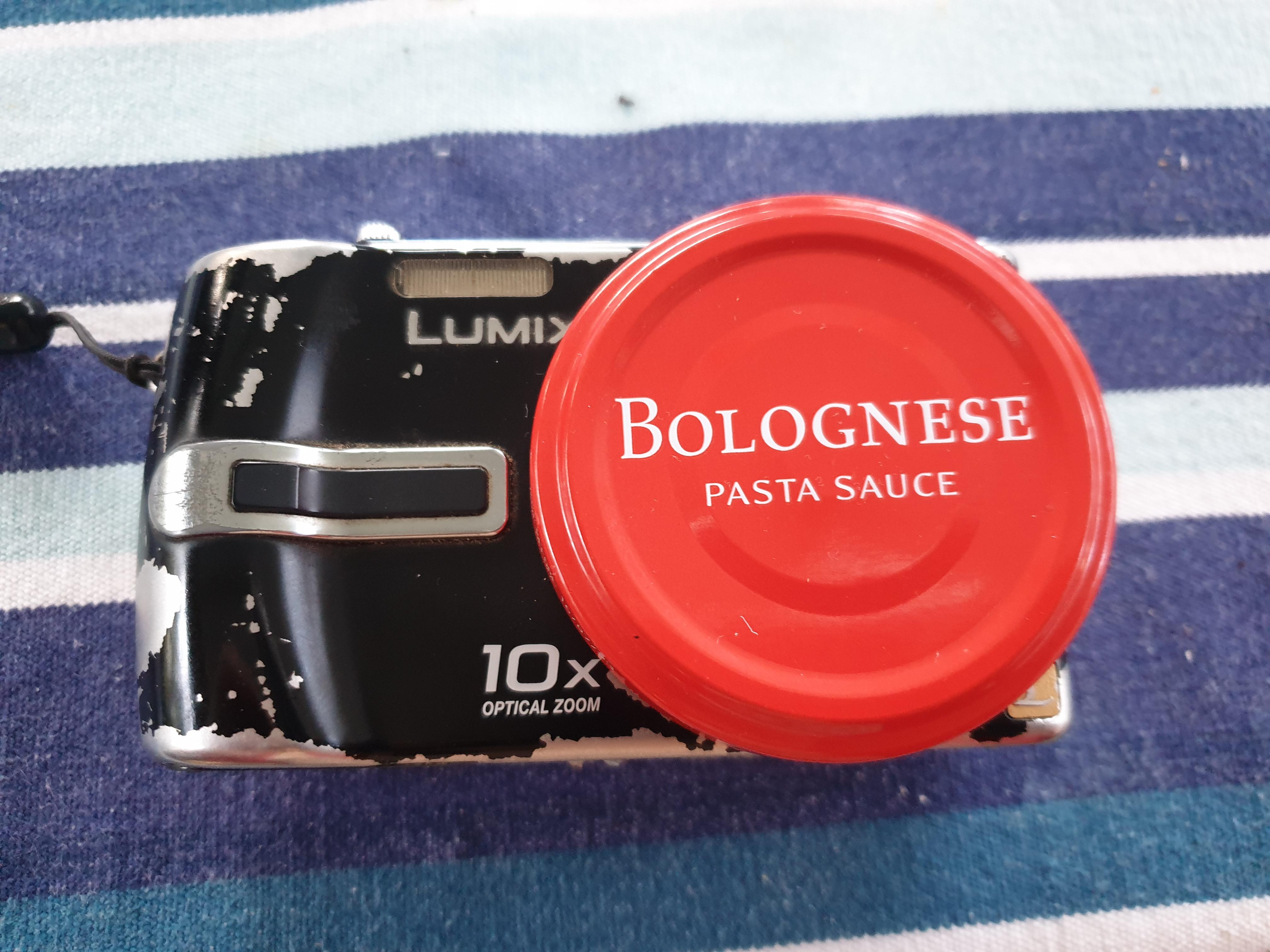 My Dad uses a pasta sauce lid as a lens cap for his camera r