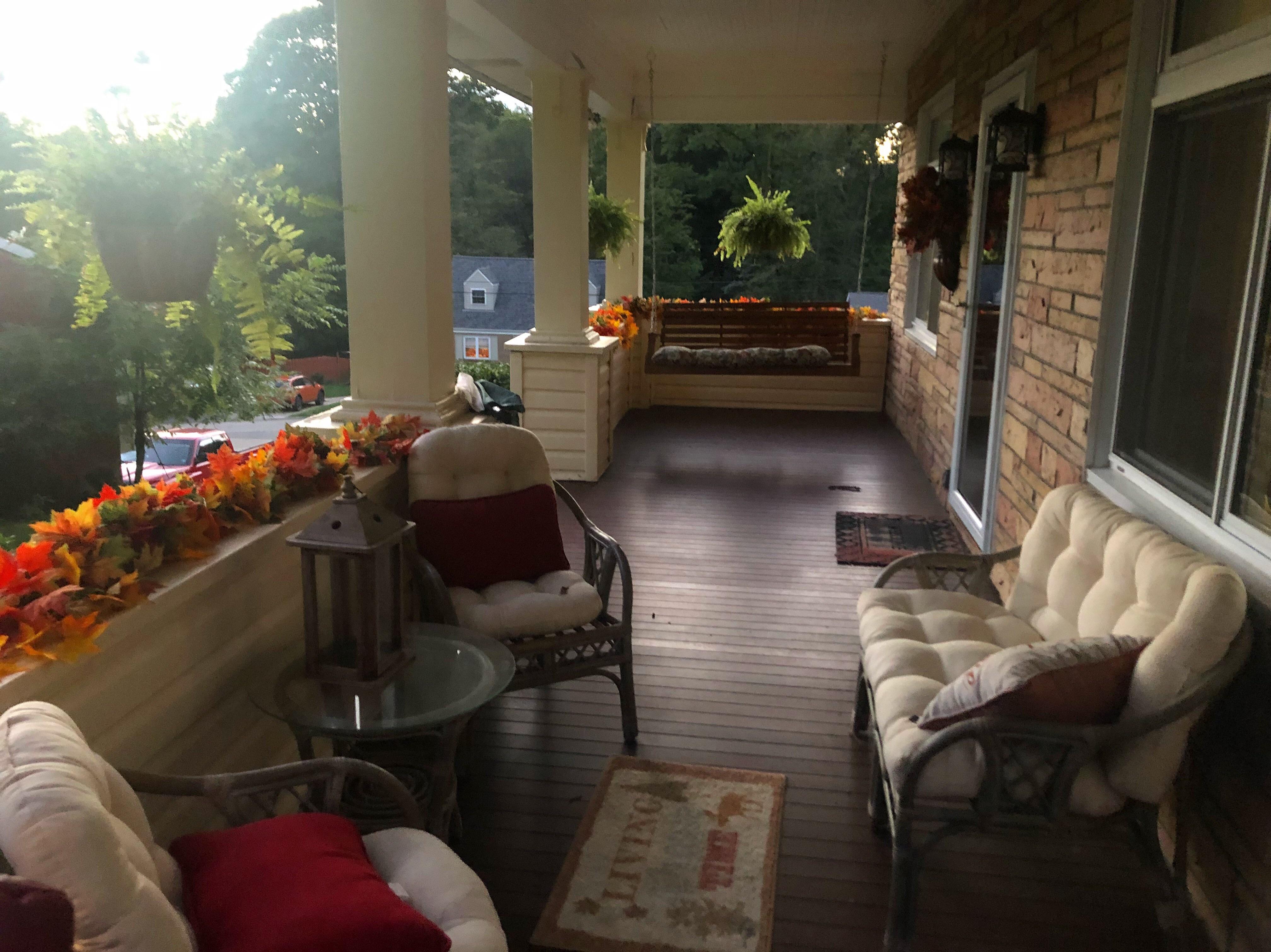 My mother’s front porch. Pittsburgh, PA. r/CozyPlaces