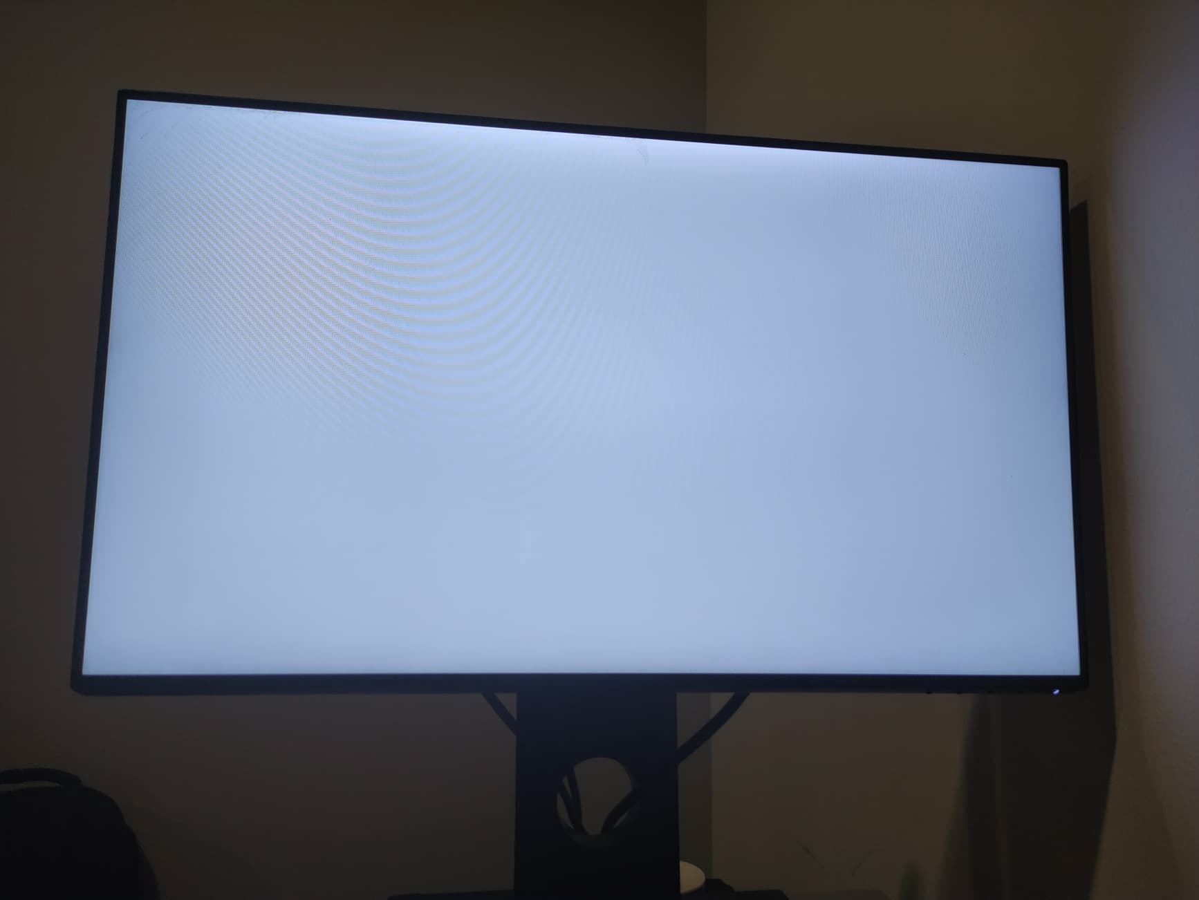 Dell U2417H screen went all white after removed the outer coating : r
