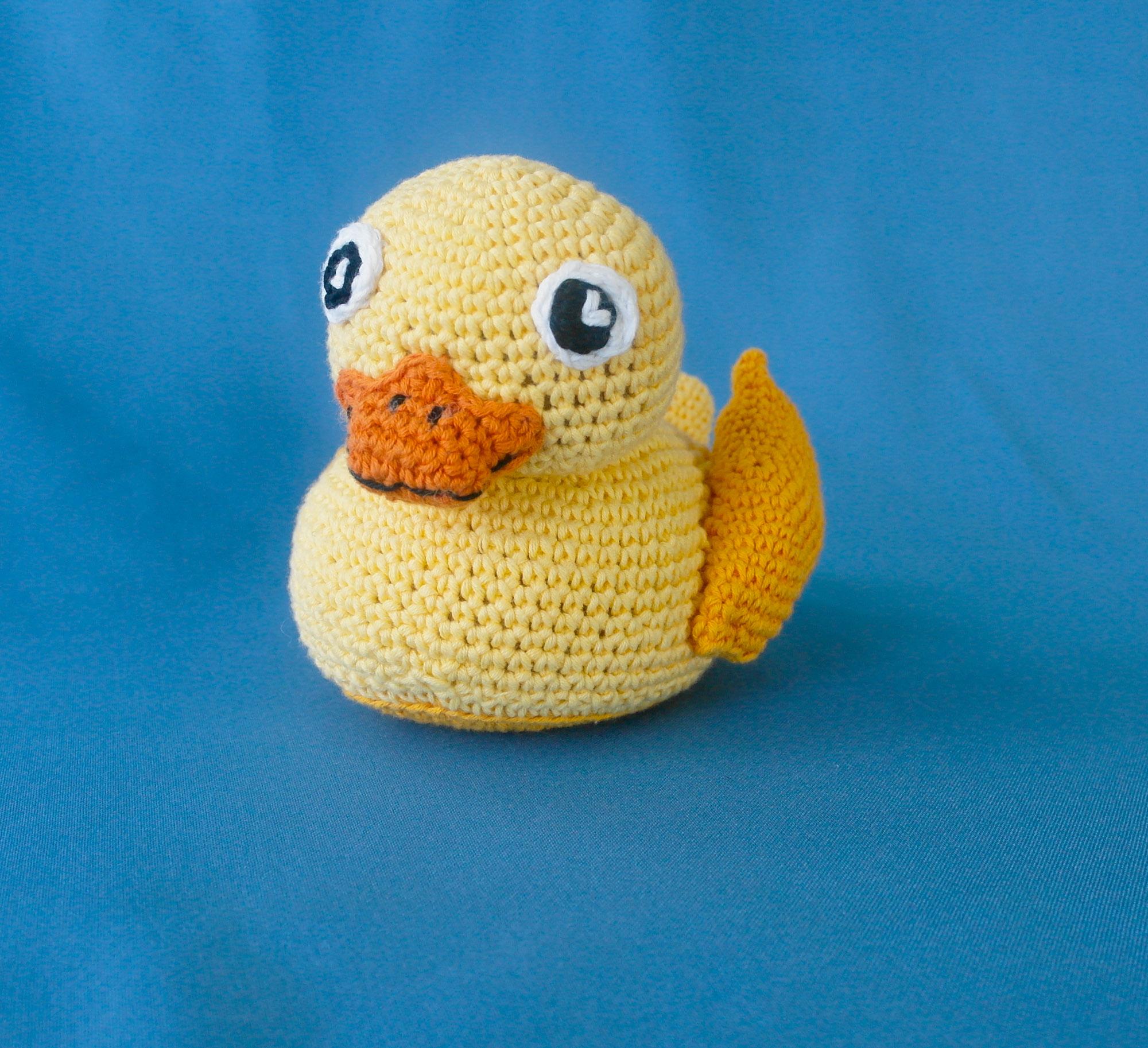 I crocheted a "rubber duck"! crochet