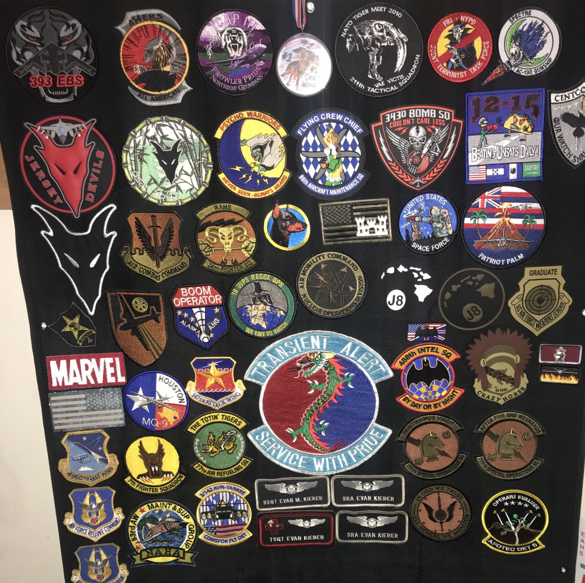 USAF patch collection. Recently got a patch mat and I completely love