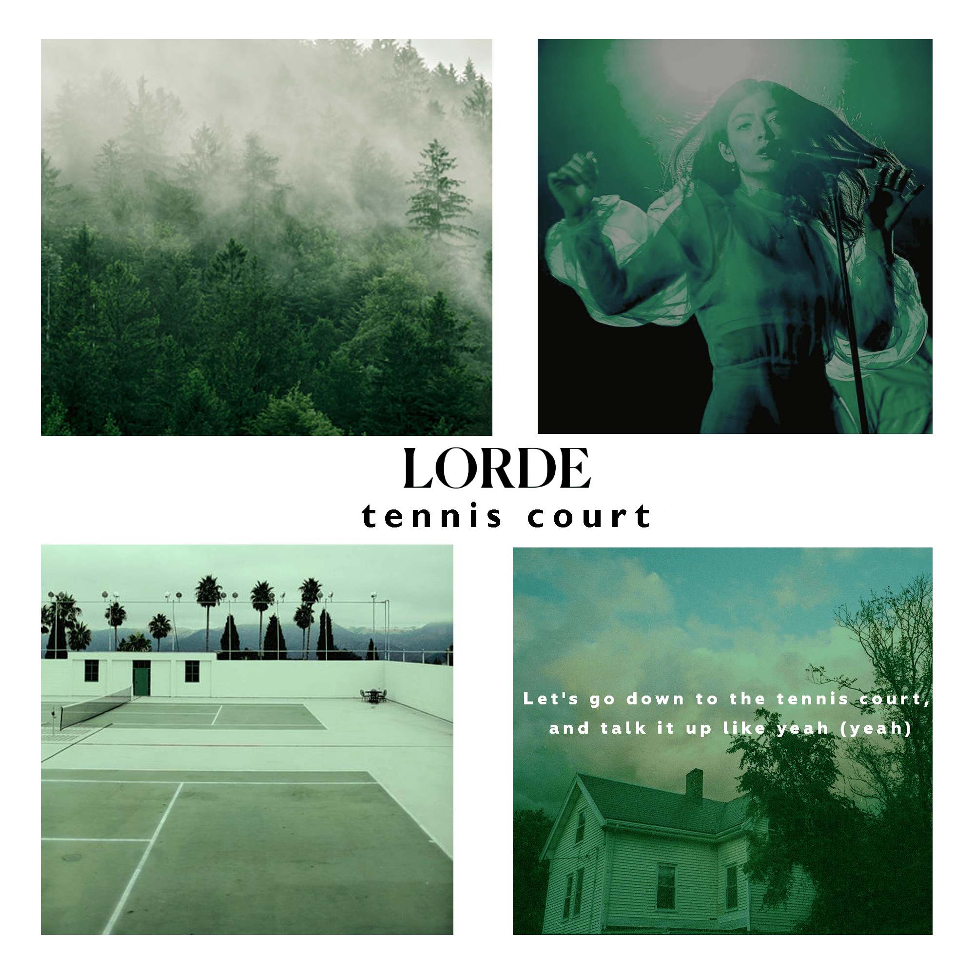 I've made tennis court moodboard r/lorde