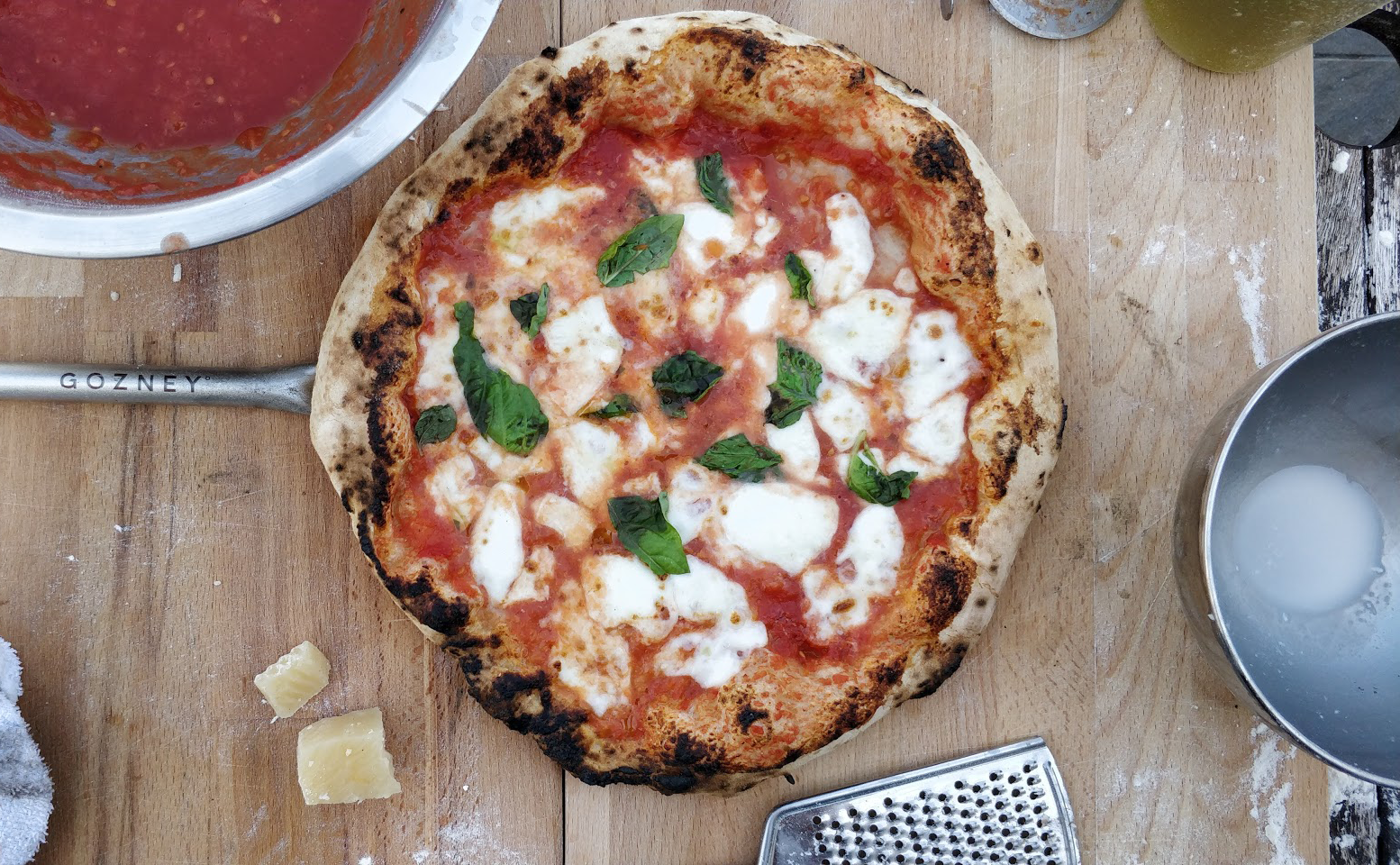 Neapolitan Style Margherita Baked in Roccbox r/Pizza