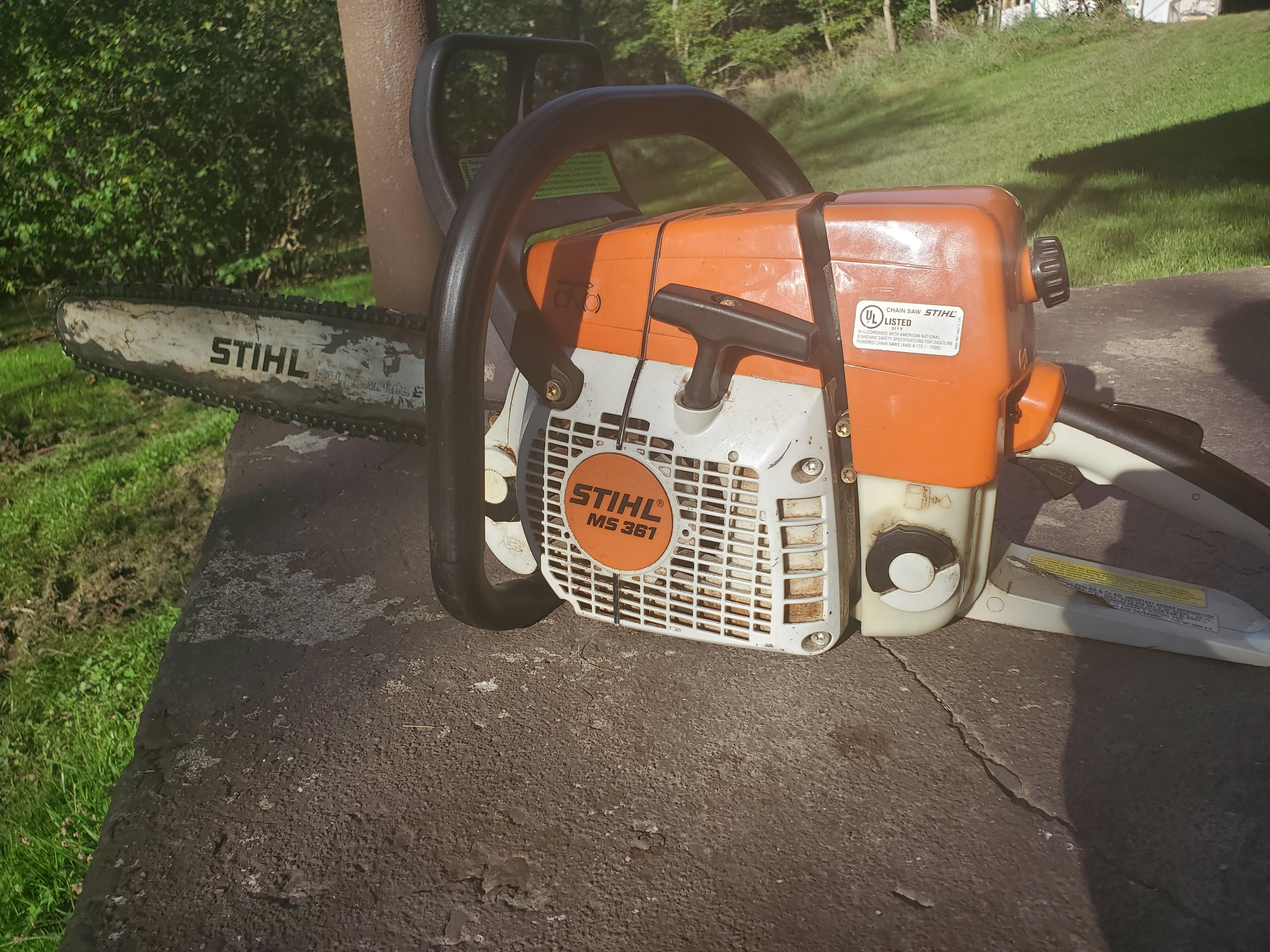 Location of serial number on stihl chainsaw model ms361 slowpilot