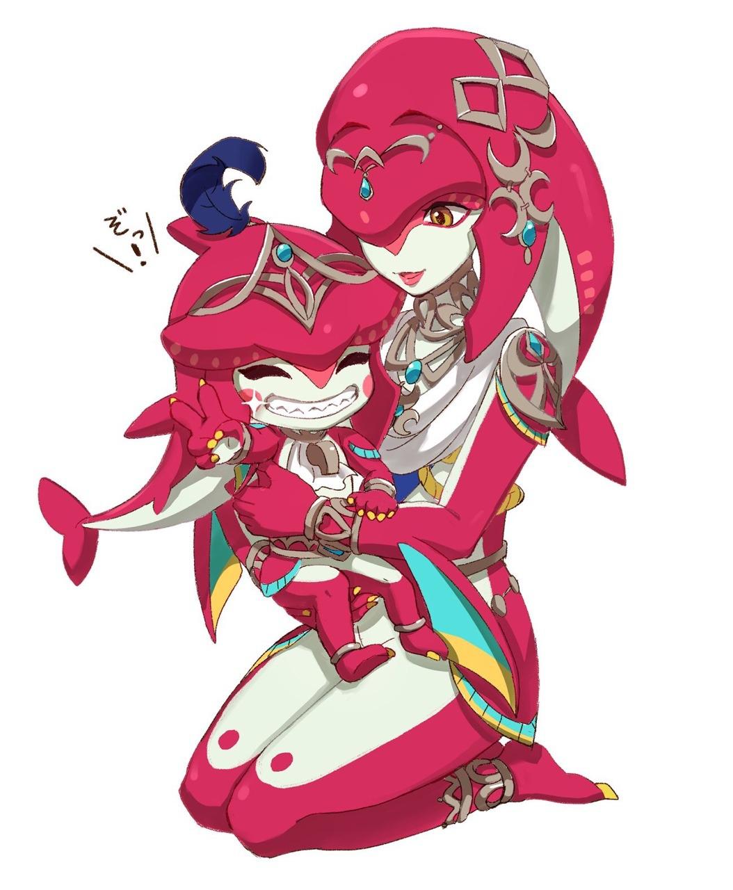 Sidon and Mipha by Beckydoki on tumblr r/Zoras_Domain